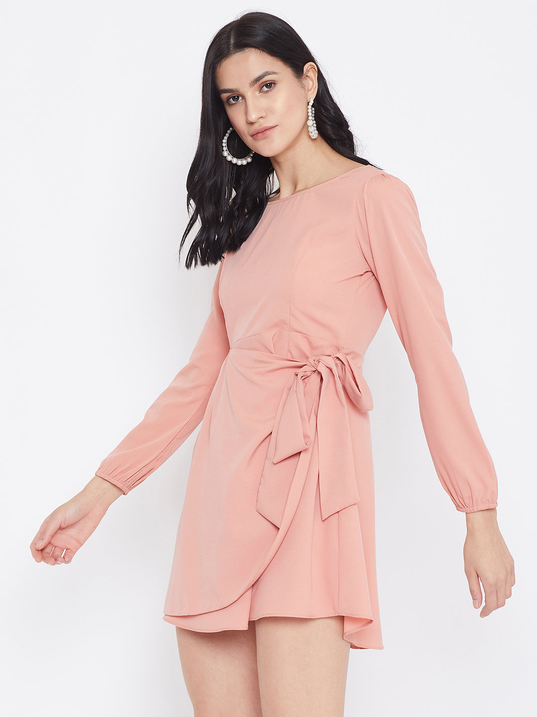 Prana Dress Women's Medium Pink Manori Twist Back Knotted Stretchy