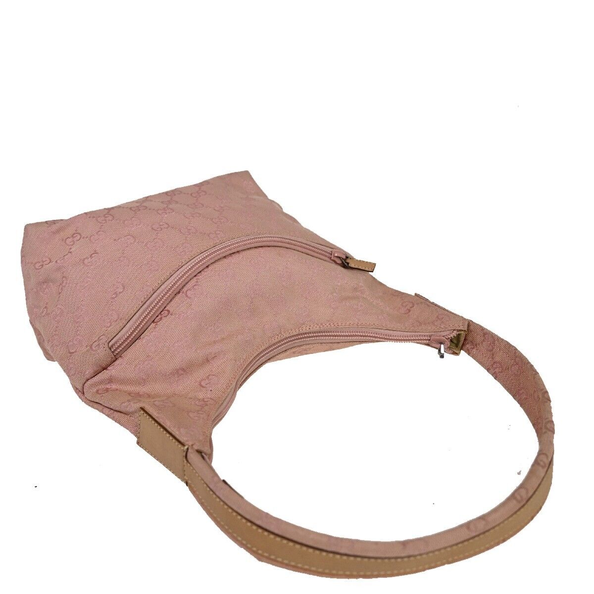 Shop Gucci Gg Canvas Pink Canvas Shoulder Bag ()
