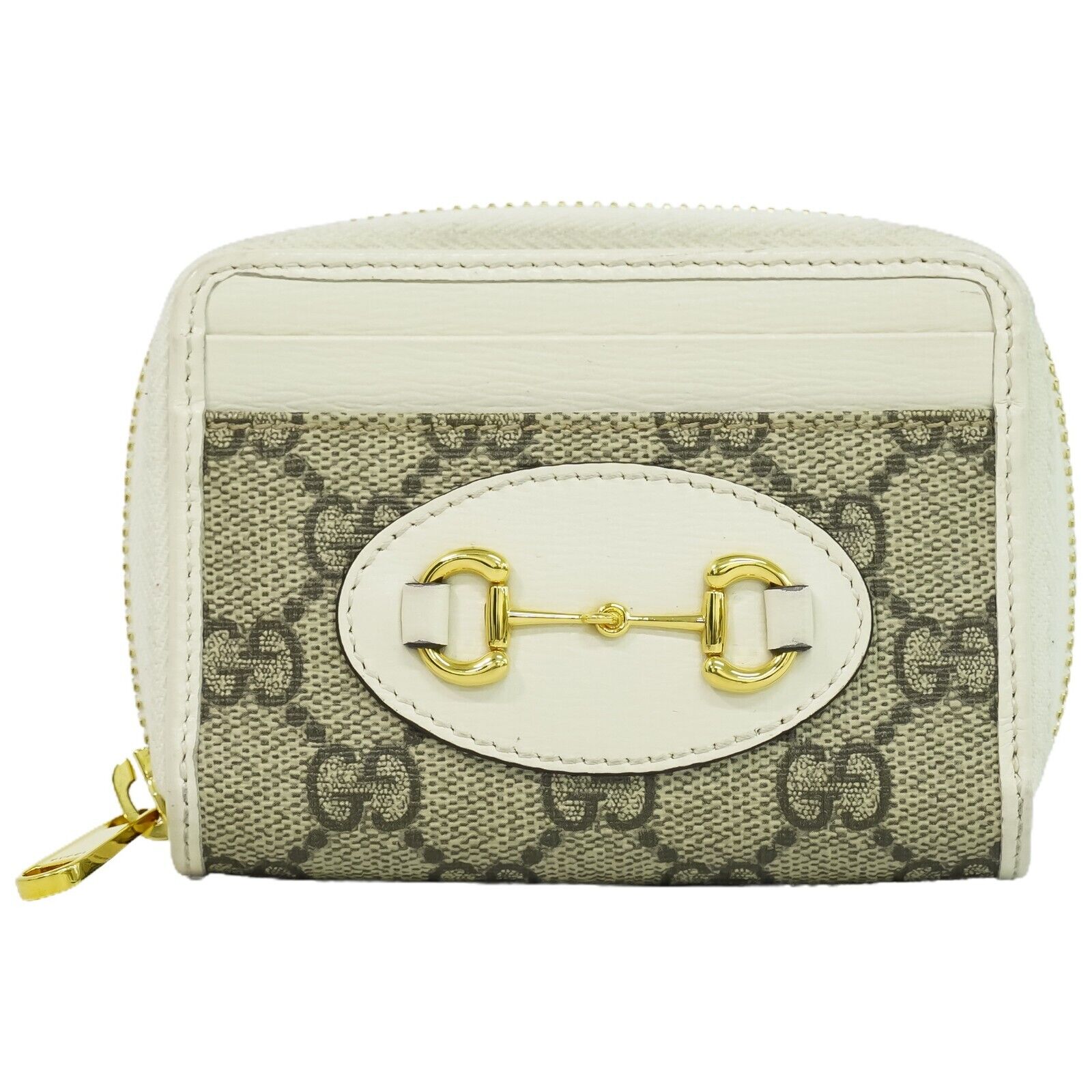 Shop Gucci Beige Canvas Wallet  ()