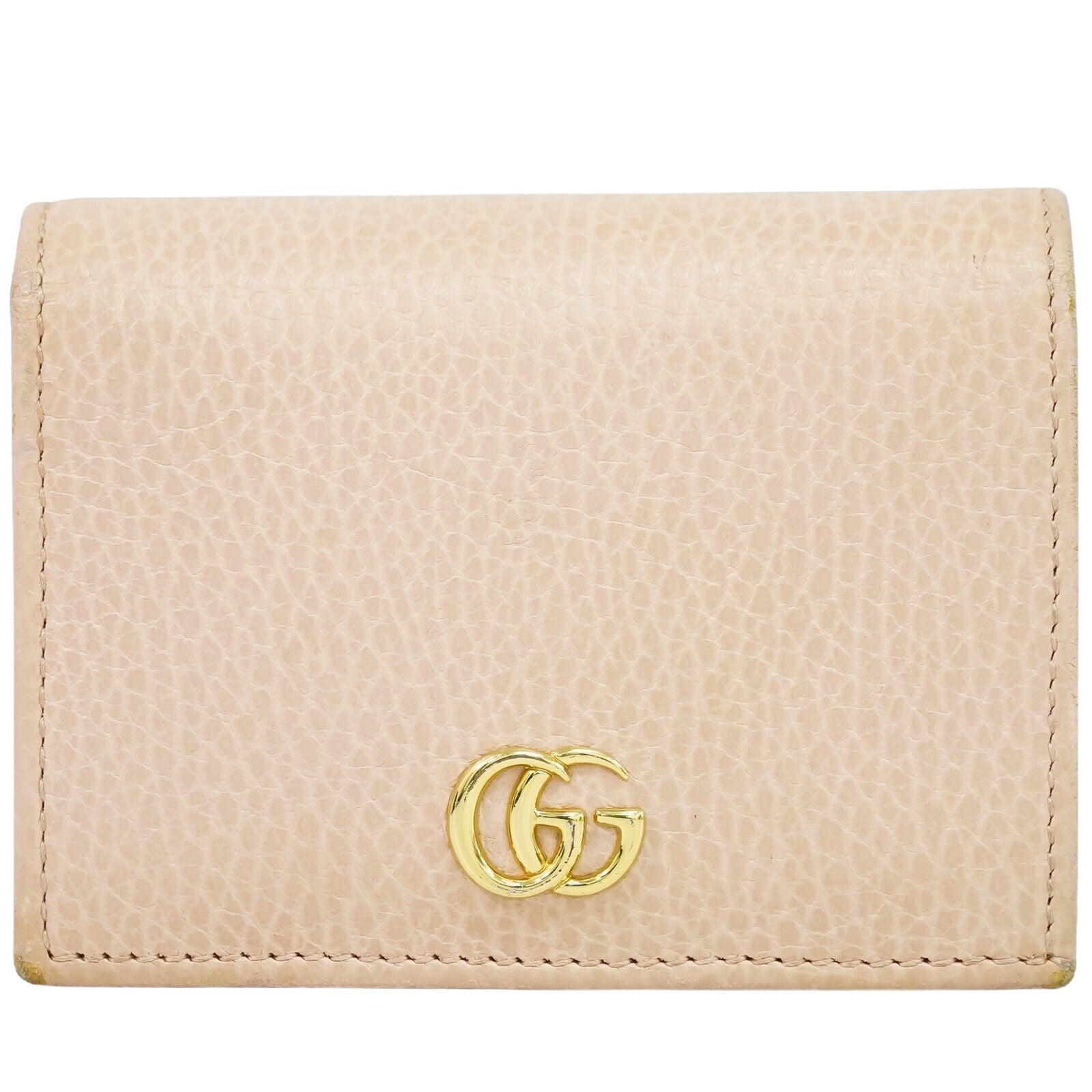 Gucci Gg Marmont Pink Leather Wallet  ()