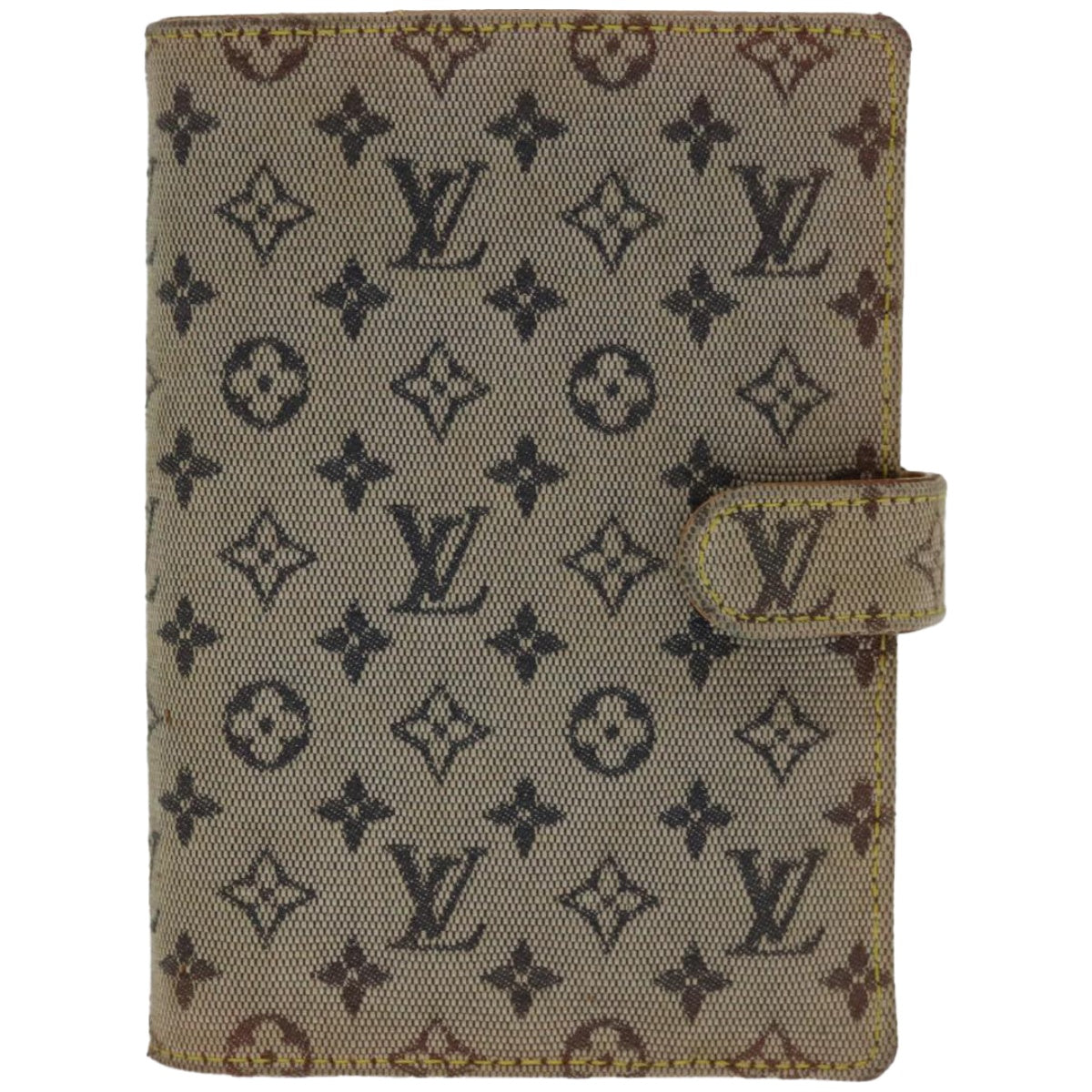 Pre-owned Louis Vuitton Agenda Pm Blue Canvas Wallet  ()