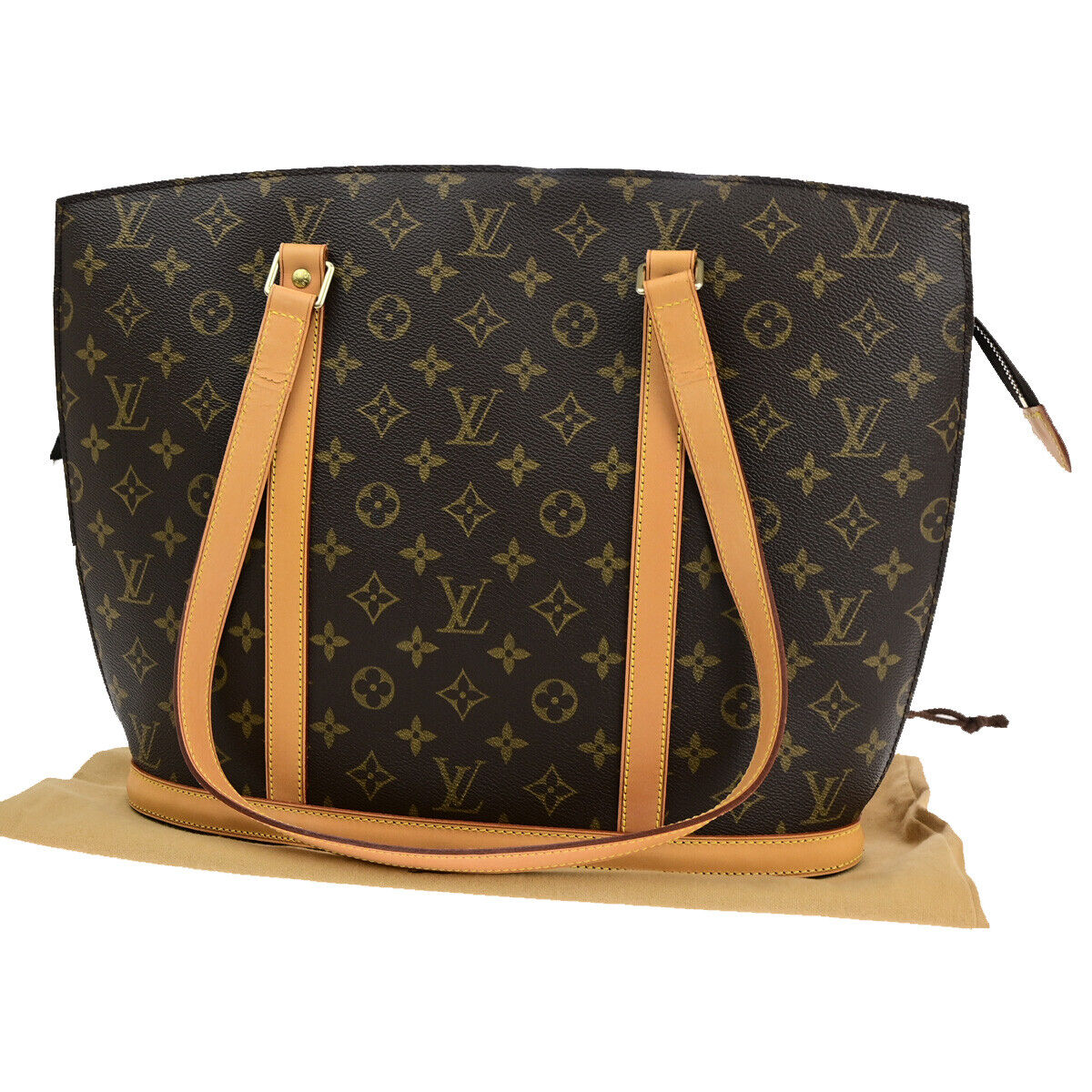 Image of Louis Vuitton Babylone Brown Canvas Shoulder Bag (Pre-Owned)