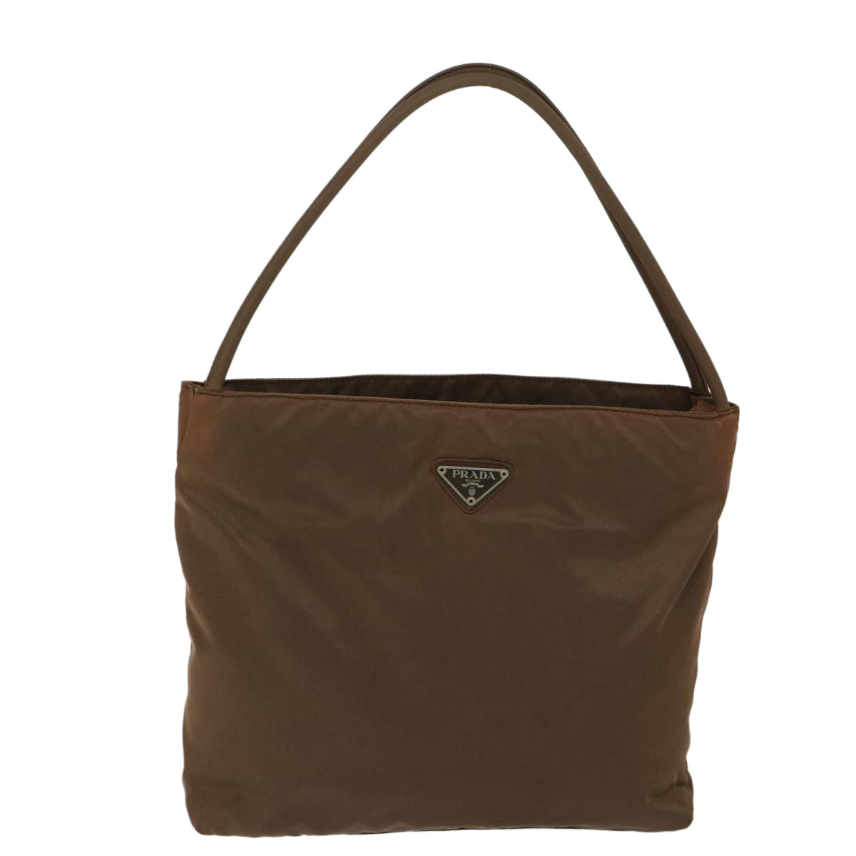 Prada Tessuto Brown Synthetic Shoulder Bag ()