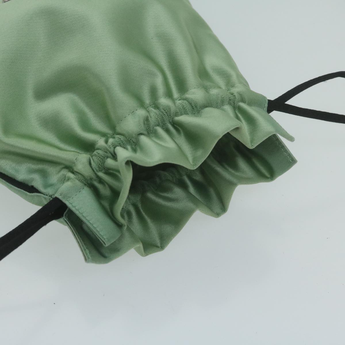 Shop Prada Green Synthetic Clutch Bag ()