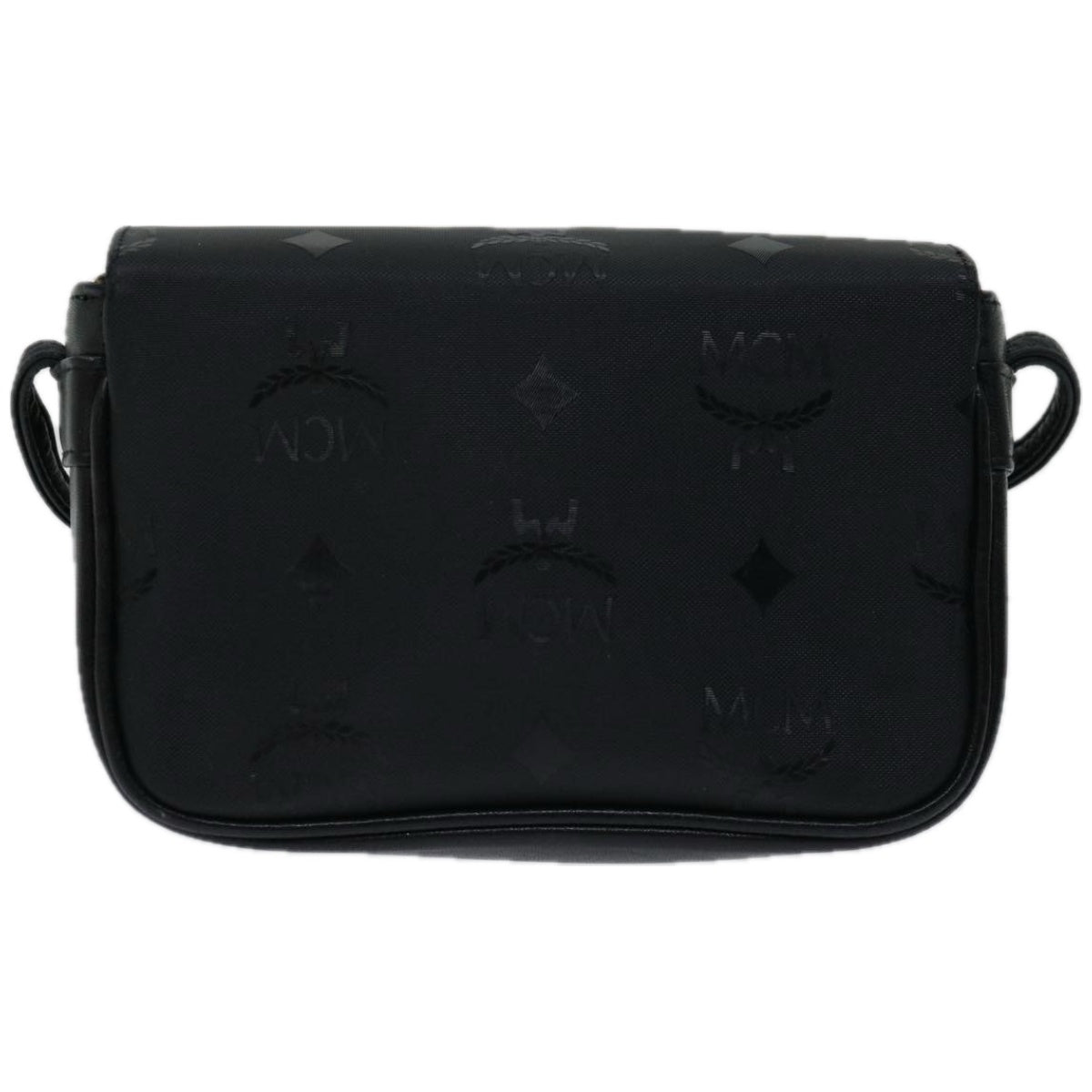 Shop Mcm Visetos Black Synthetic Shoulder Bag ()