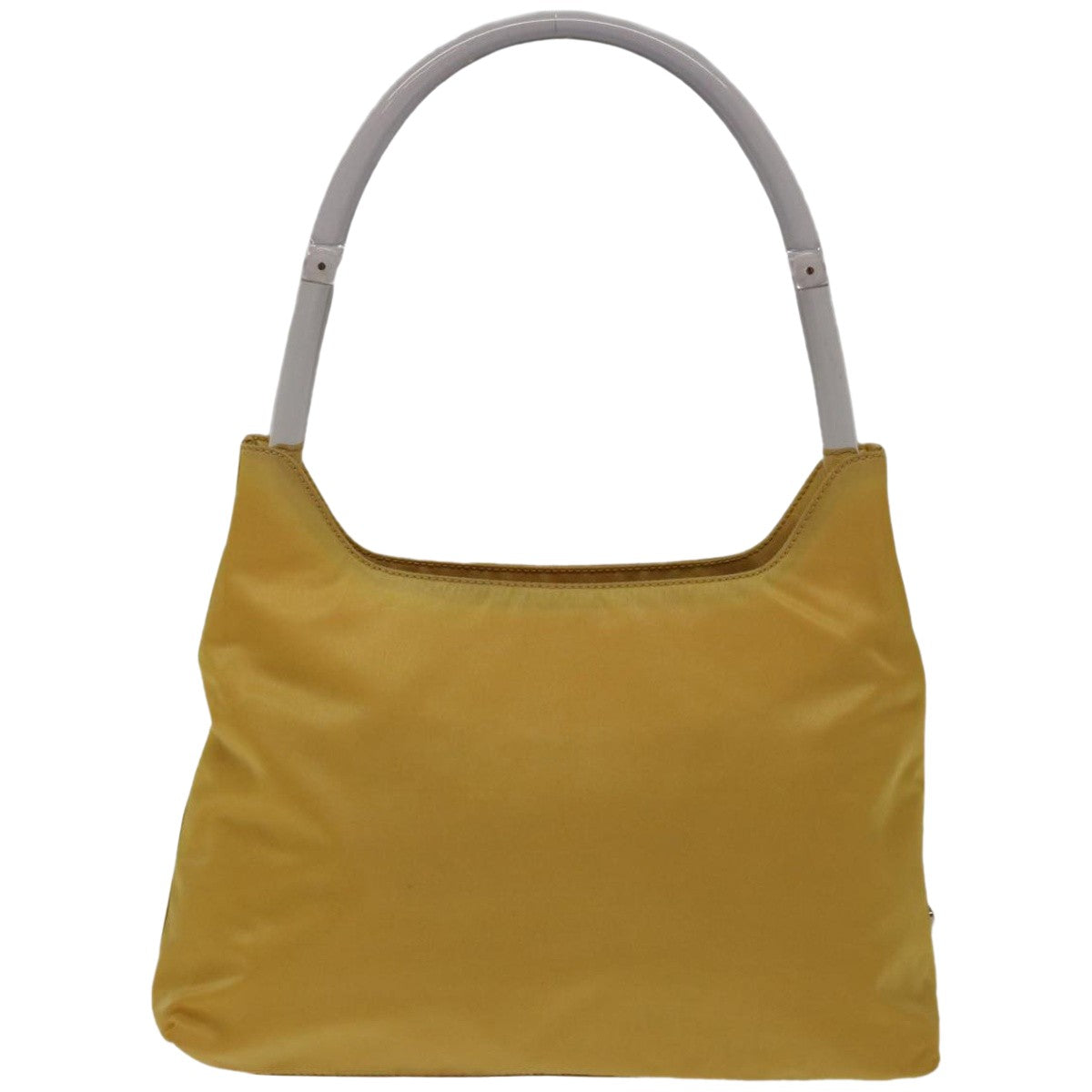 Shop Prada Tessuto Yellow Synthetic Shoulder Bag ()