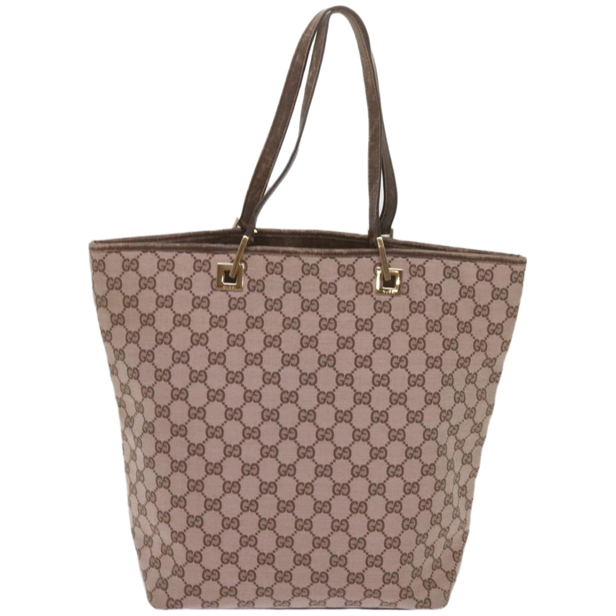 Shop Gucci Gg Canvas Brown Canvas Tote Bag ()