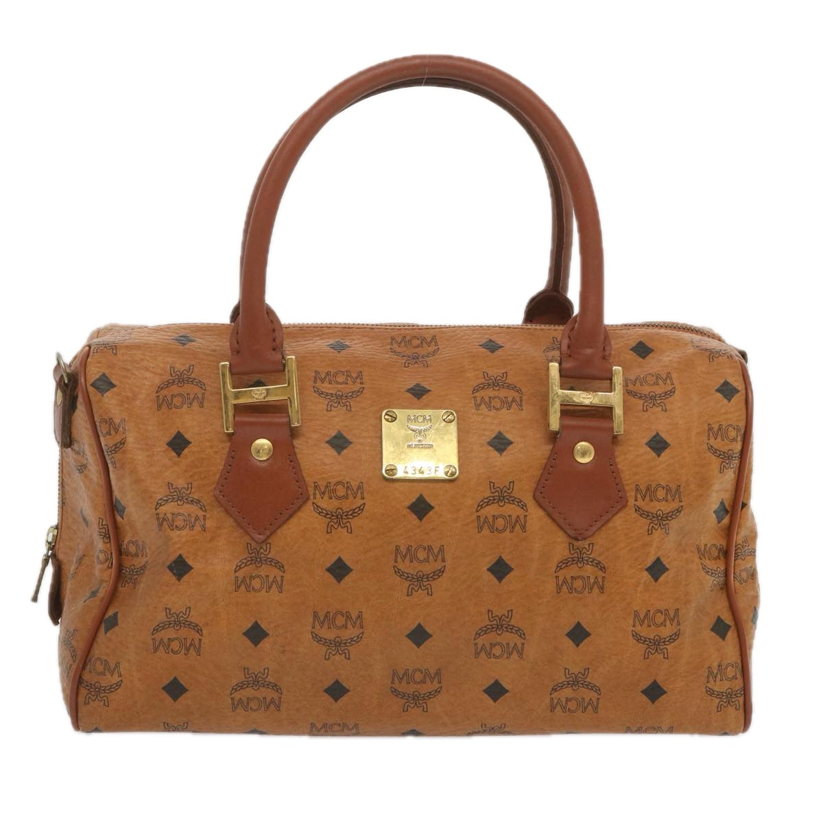 Mcm Visetos Brown Canvas Travel Bag ()