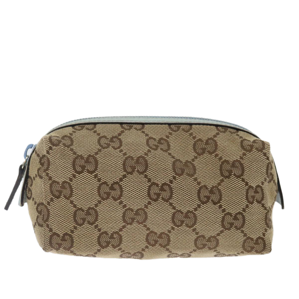 Image of Gucci Cosmetic Pouch Beige Canvas Clutch Bag (Pre-Owned)