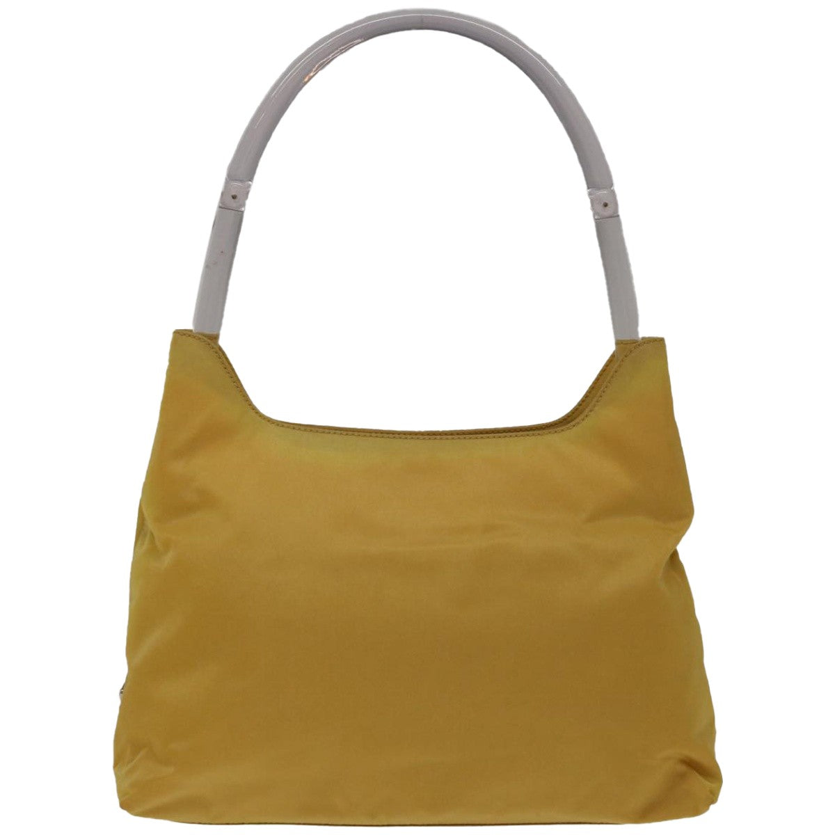 Shop Prada Tessuto Yellow Synthetic Shoulder Bag ()