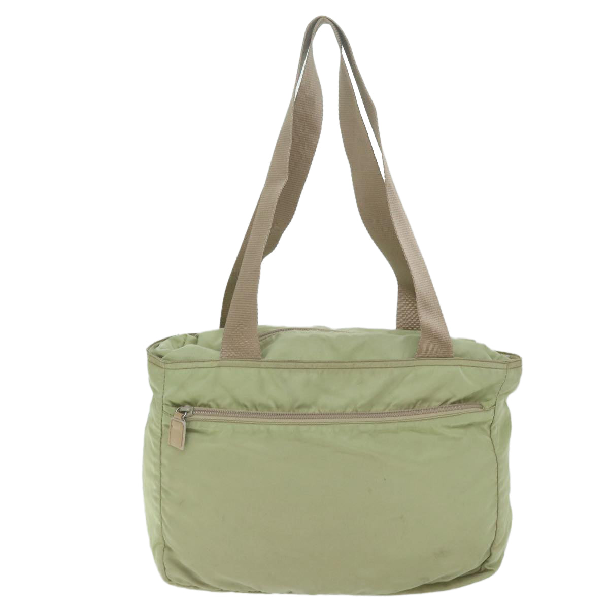 Shop Prada Tessuto Khaki Synthetic Tote Bag ()