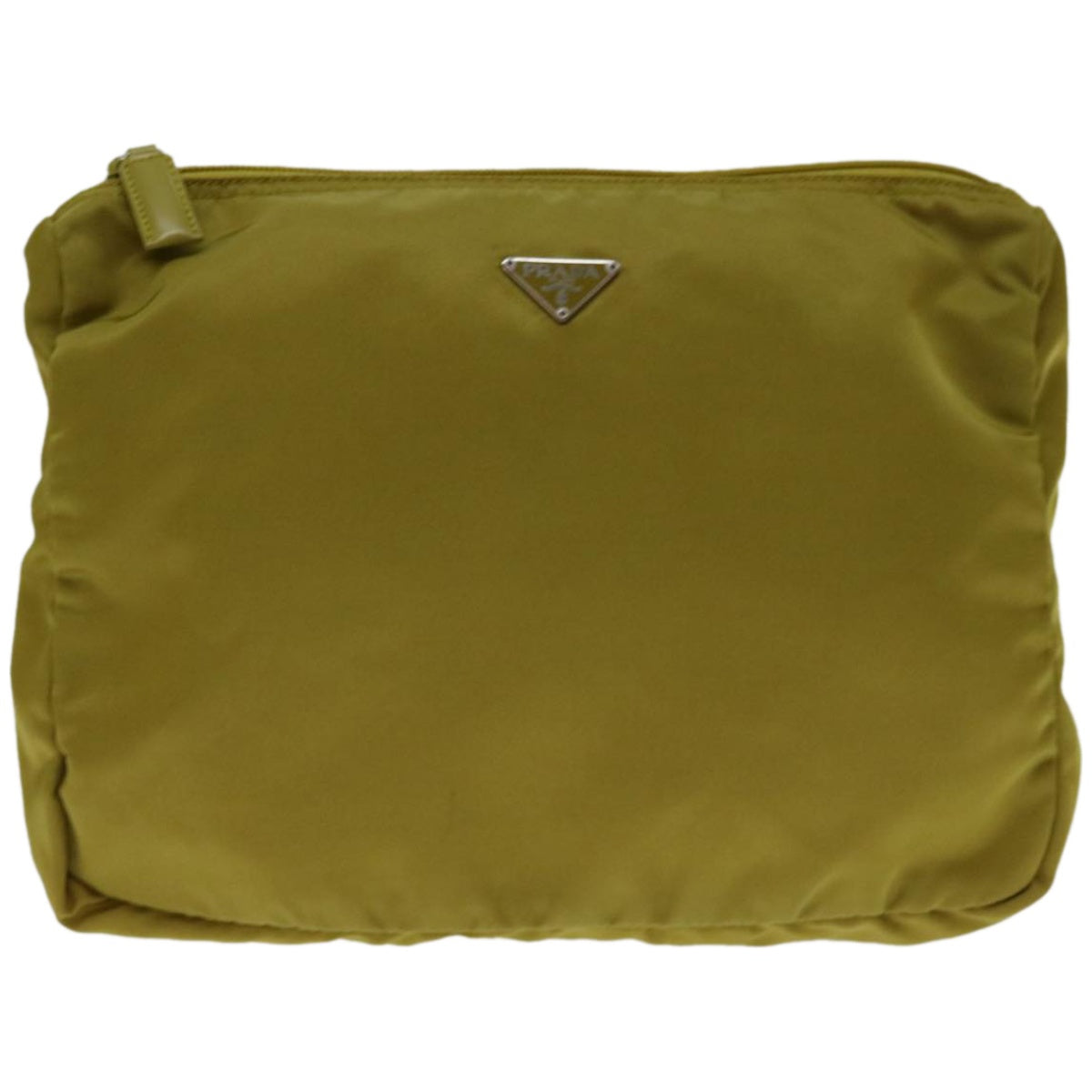 Prada Tessuto Khaki Synthetic Clutch Bag ()