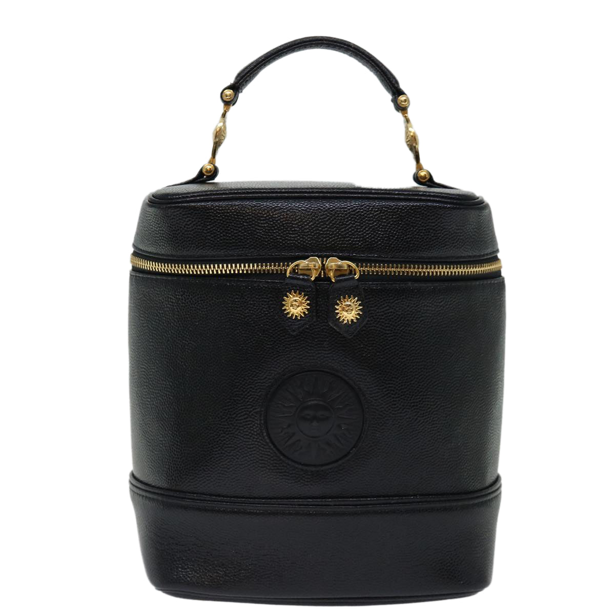 image of Versace Vanity Black Leather Handbag (Pre-Owned)