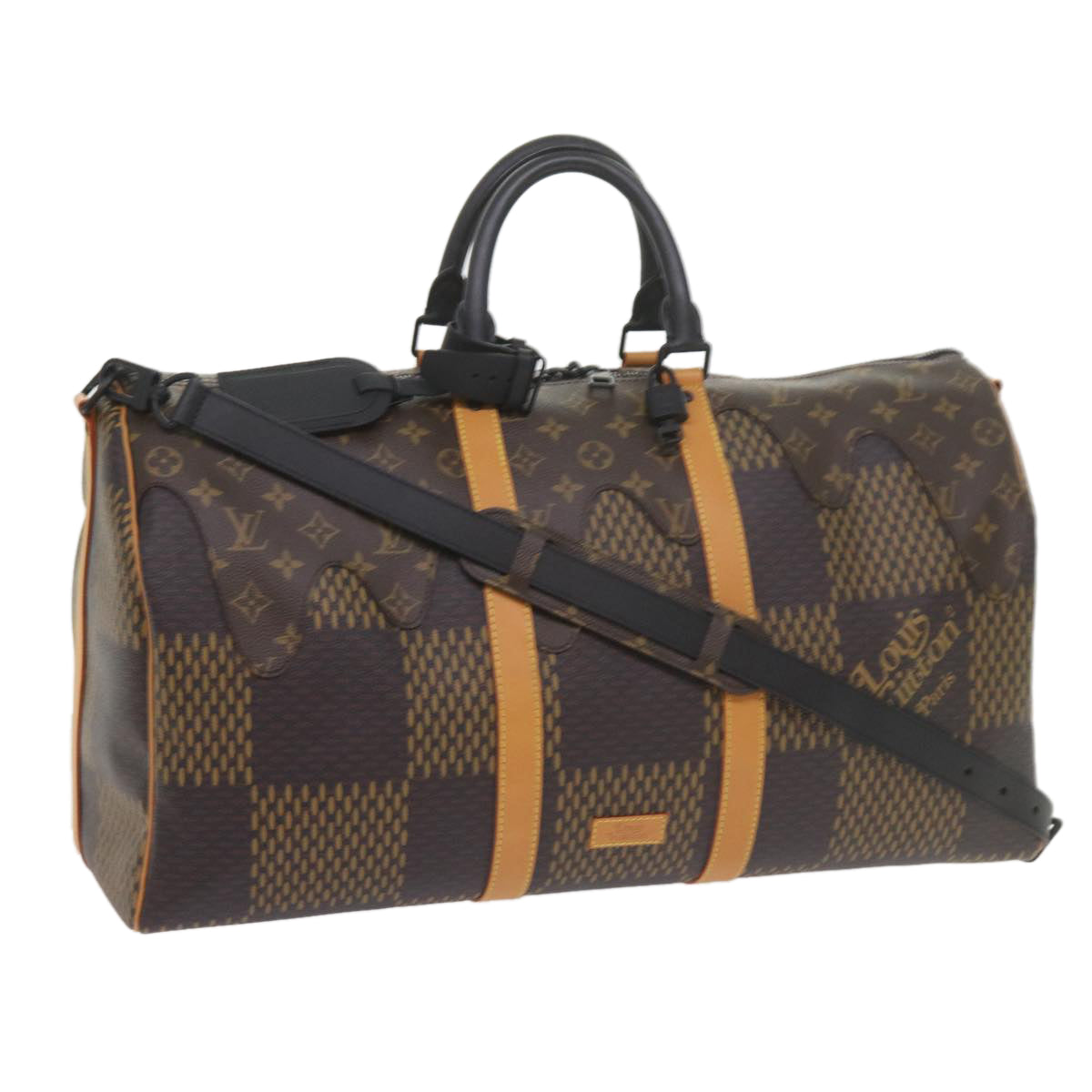 image of Louis Vuitton Keepall Bandouliere 50 Brown Canvas Travel Bag (Pre-Owned)