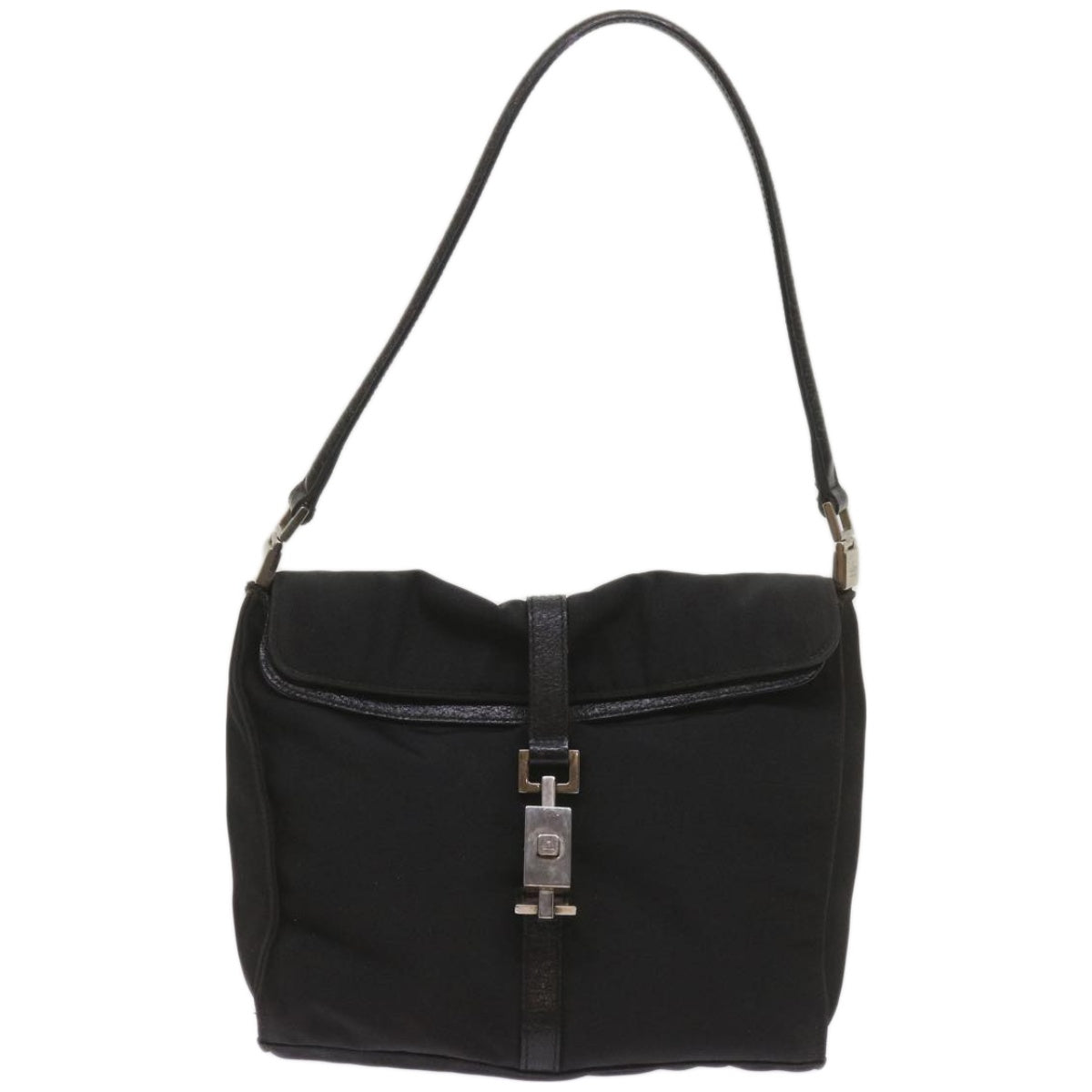 Gucci Jackie Black Canvas Shoulder Bag ()