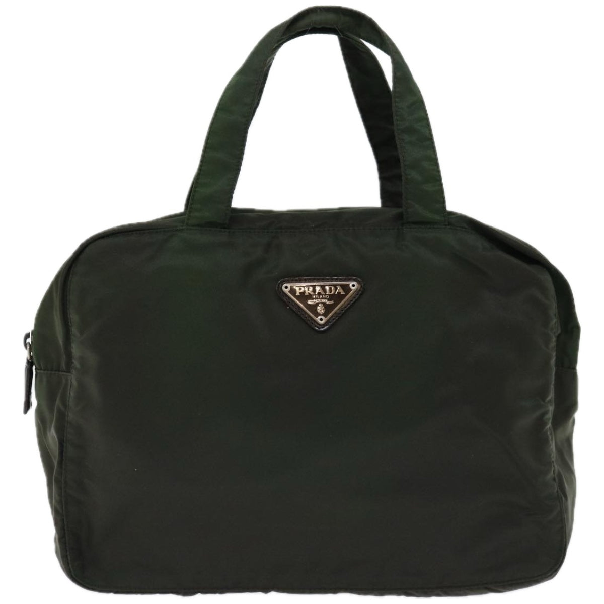 Image of Prada Tessuto Green Synthetic Handbag (Pre-Owned)