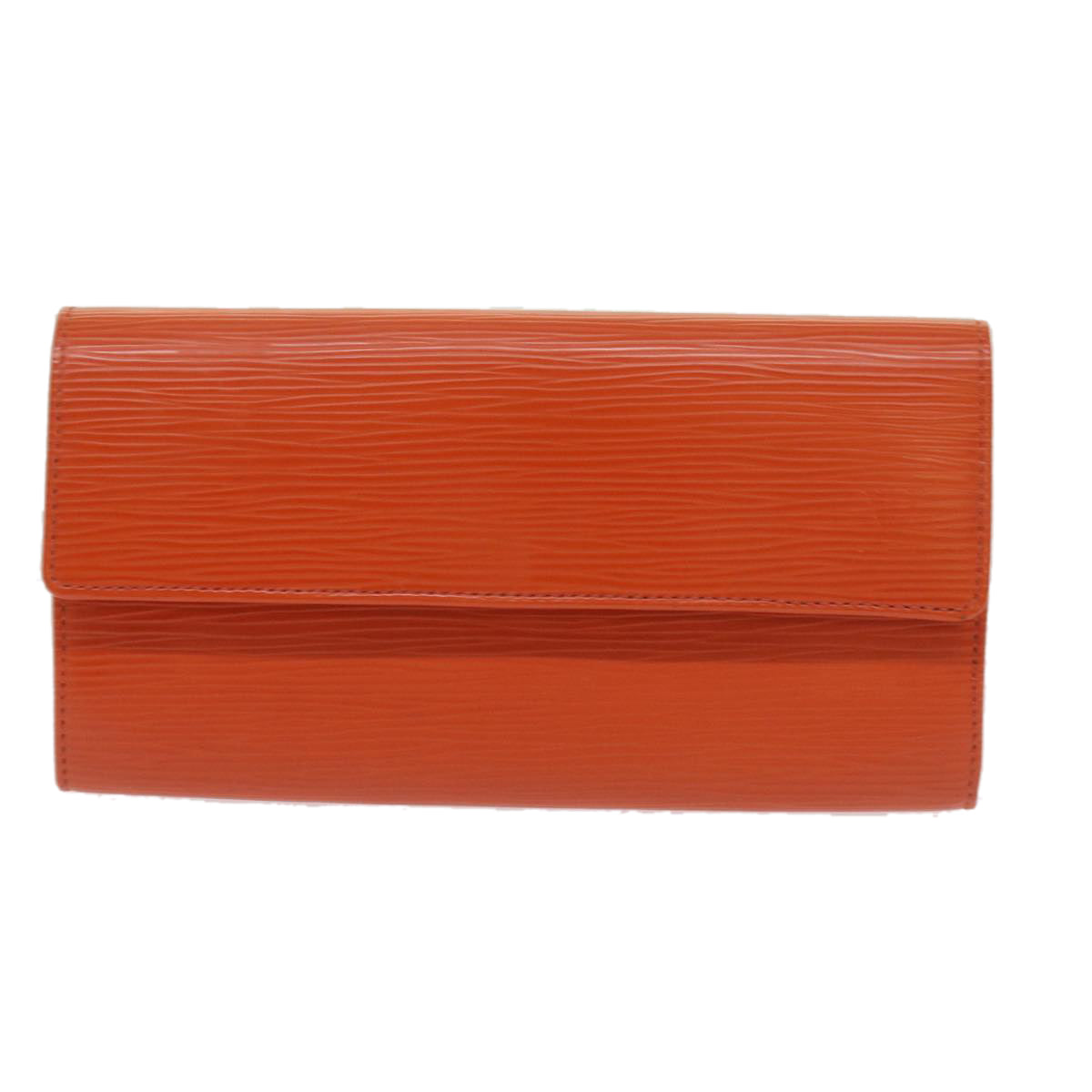 Pre-owned Louis Vuitton Portefeuille Sarah Orange Leather Wallet  ()