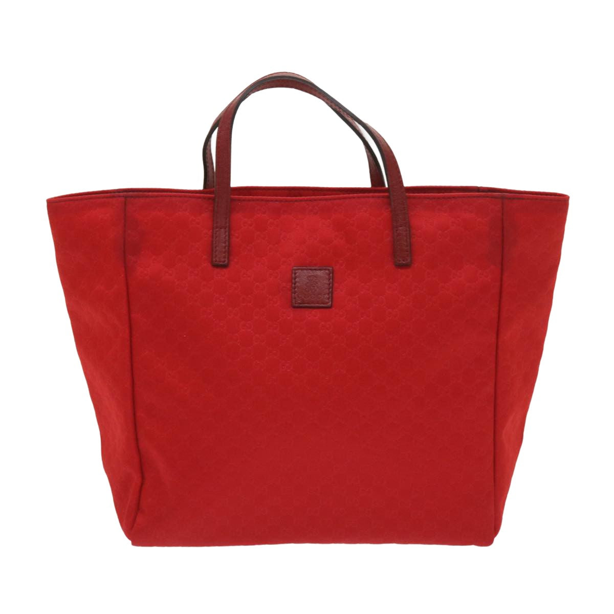 Shop Gucci Gg Canvas Red Synthetic Tote Bag ()