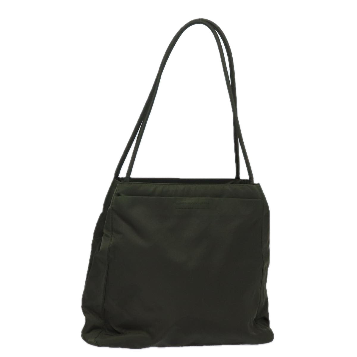 image of Prada Tessuto Khaki Synthetic Shoulder Bag (Pre-Owned)