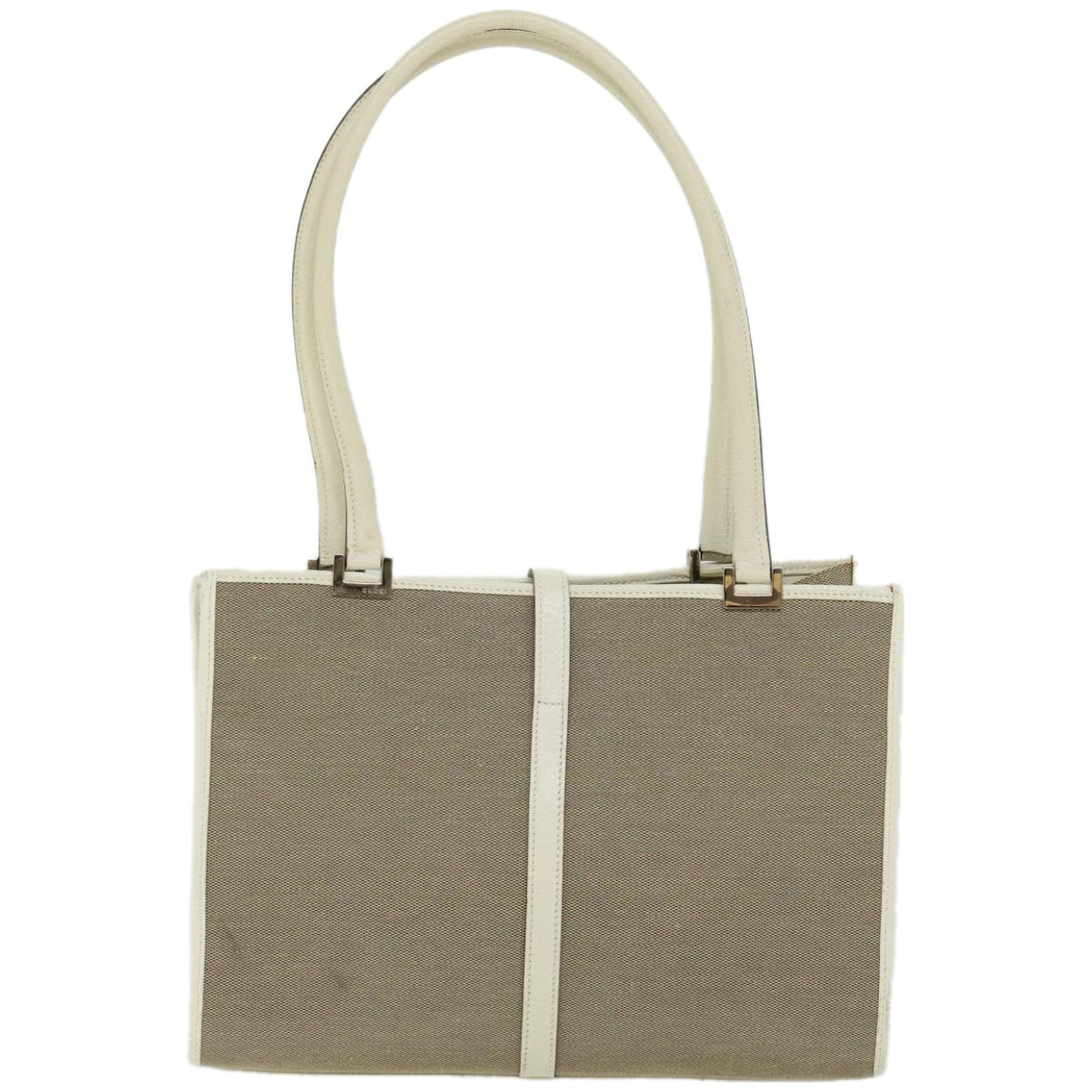 Shop Gucci Jackie Beige Canvas Shoulder Bag ()