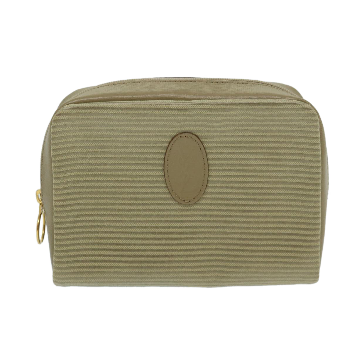 image of Yves Saint Laurent Beige Canvas Clutch Bag (Pre-Owned)