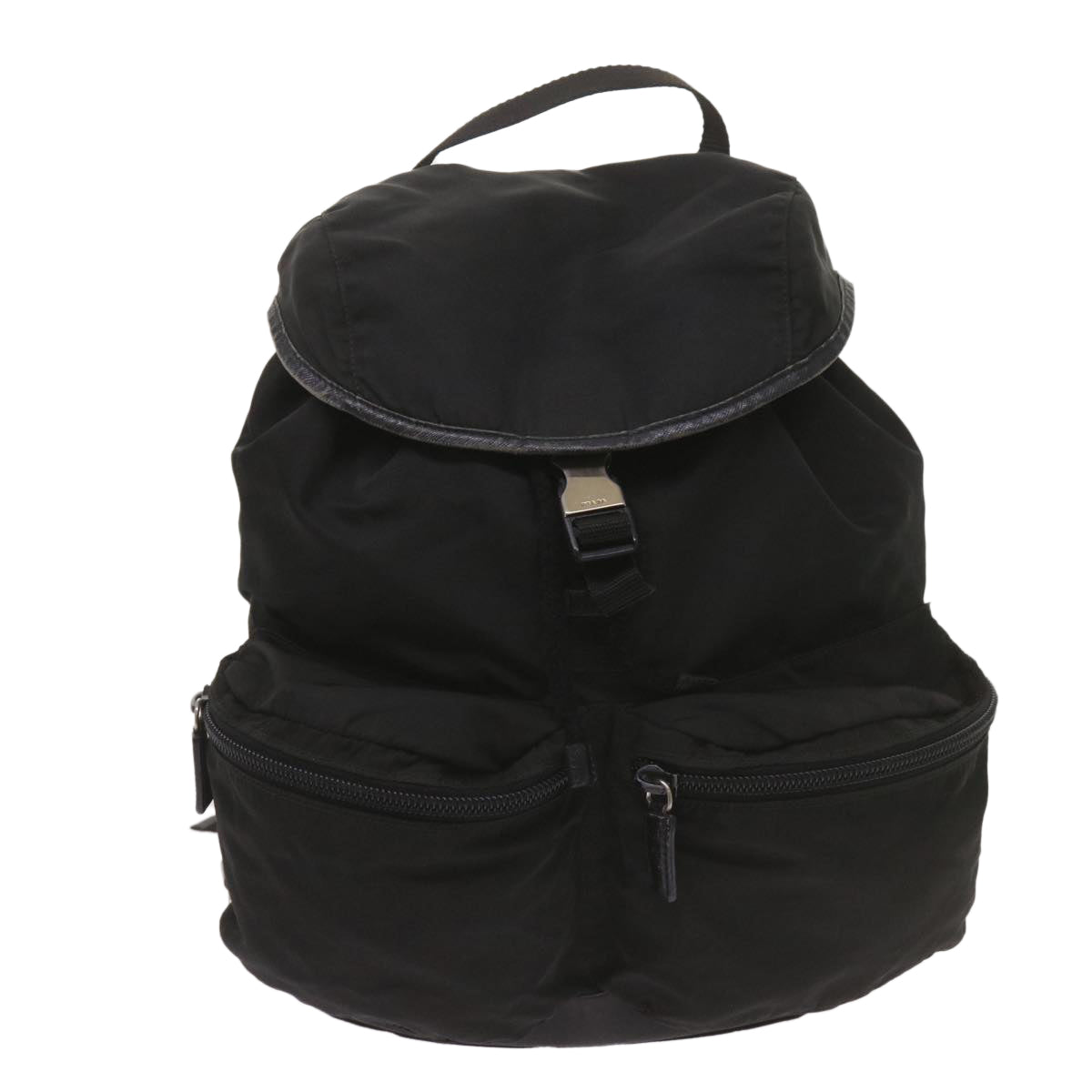 Prada Tessuto Black Synthetic Backpack Bag ()