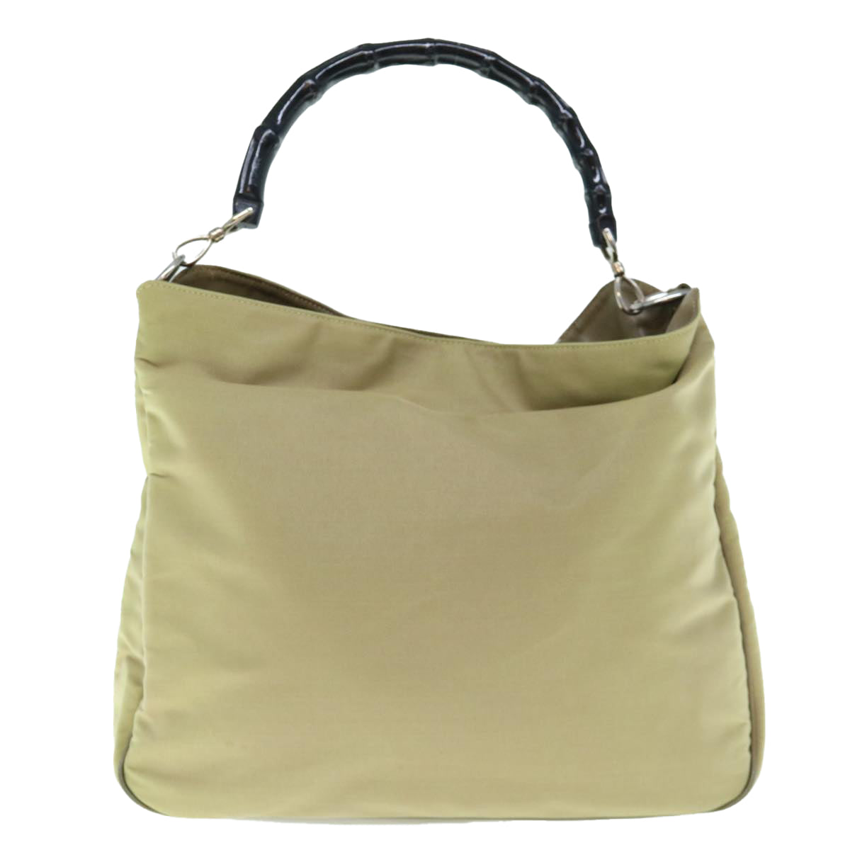 image of Gucci Bamboo Beige Synthetic Handbag (Pre-Owned)