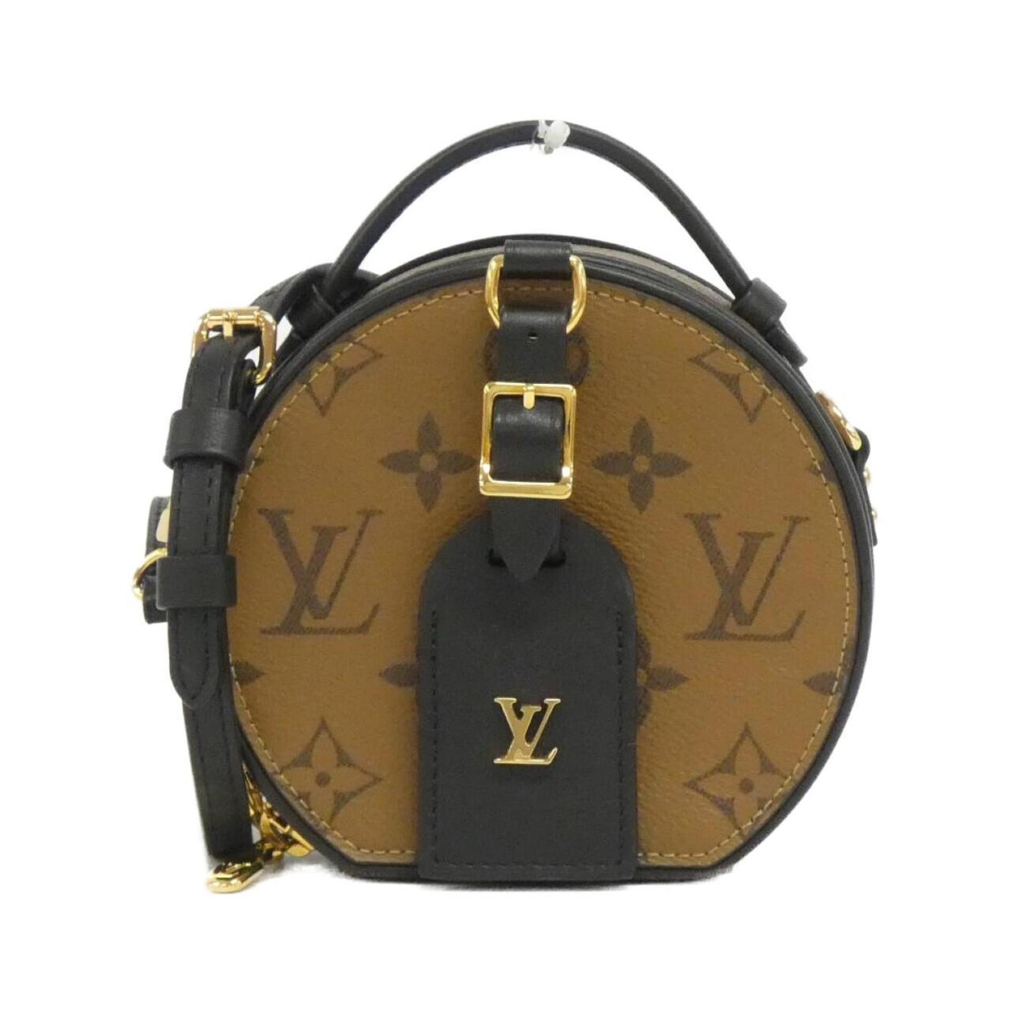 image of Louis Vuitton Monogram Reverse Marron Monogram Reverse Monogram Reverse Shoulder Bag (Pre-Owned)