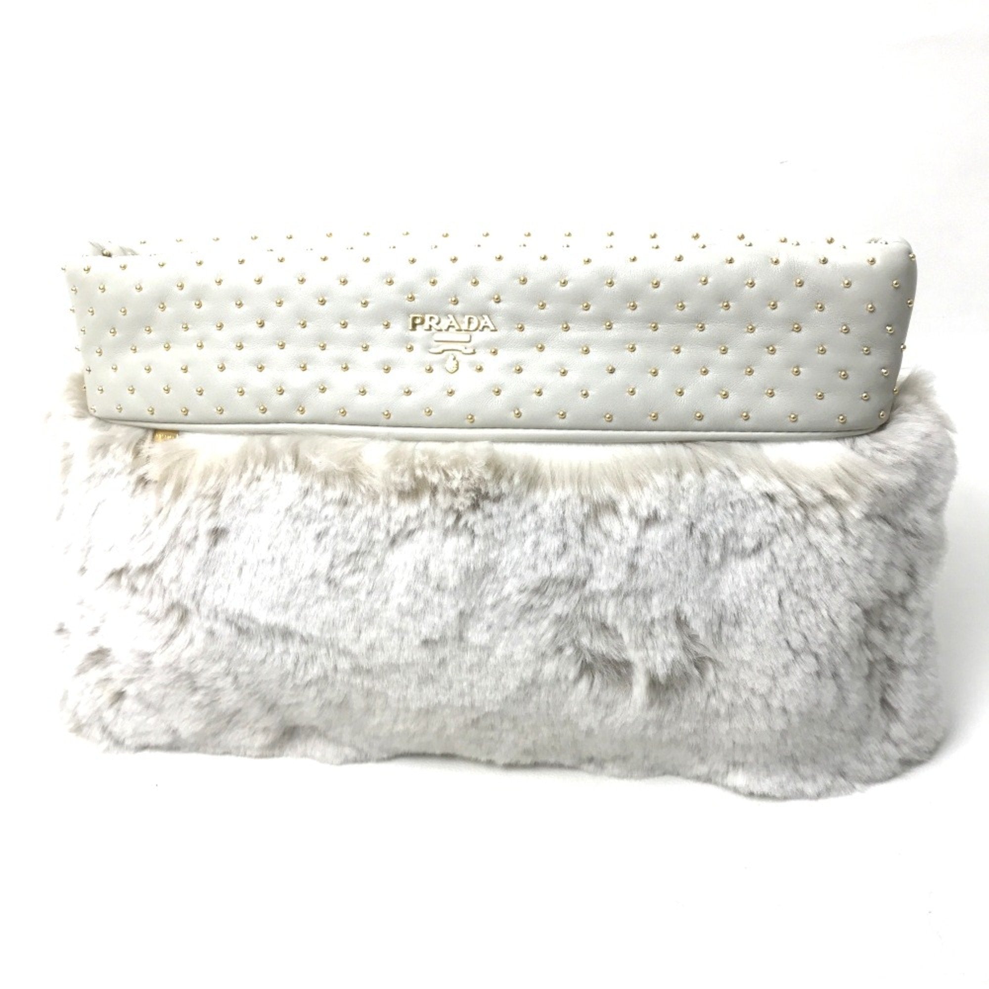 image of Prada White Other Clutch Bag (Pre-Owned)