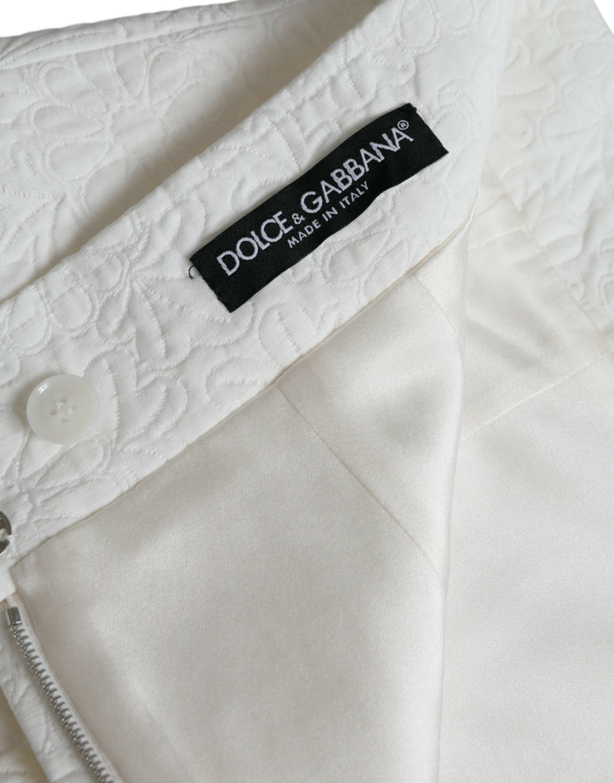 Shop Dolce & Gabbana Floral High Waist Brocade Mini Women's Skirt In White