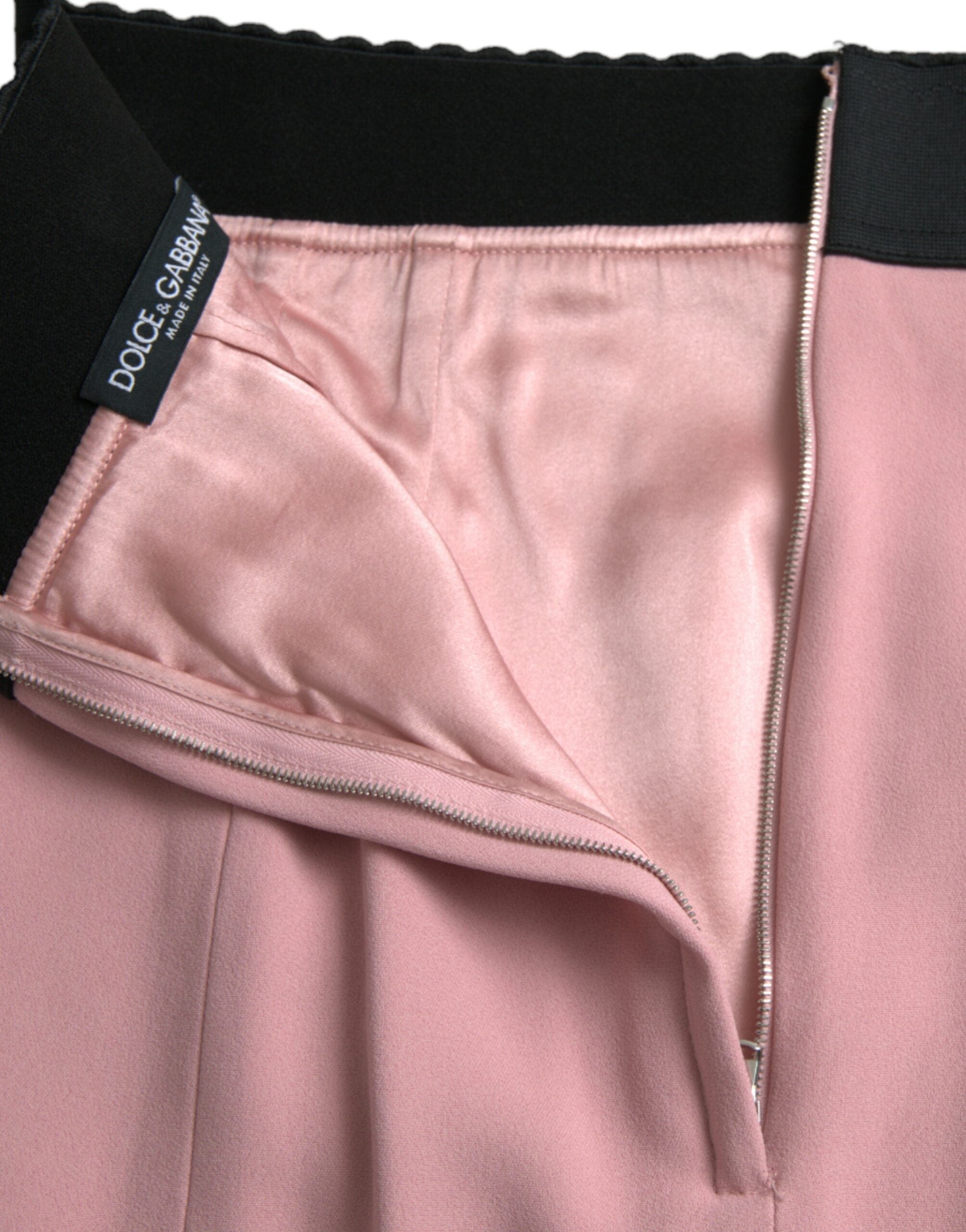 Shop Dolce & Gabbana Elegant High Waist Pencil Skirt In Women's Pink