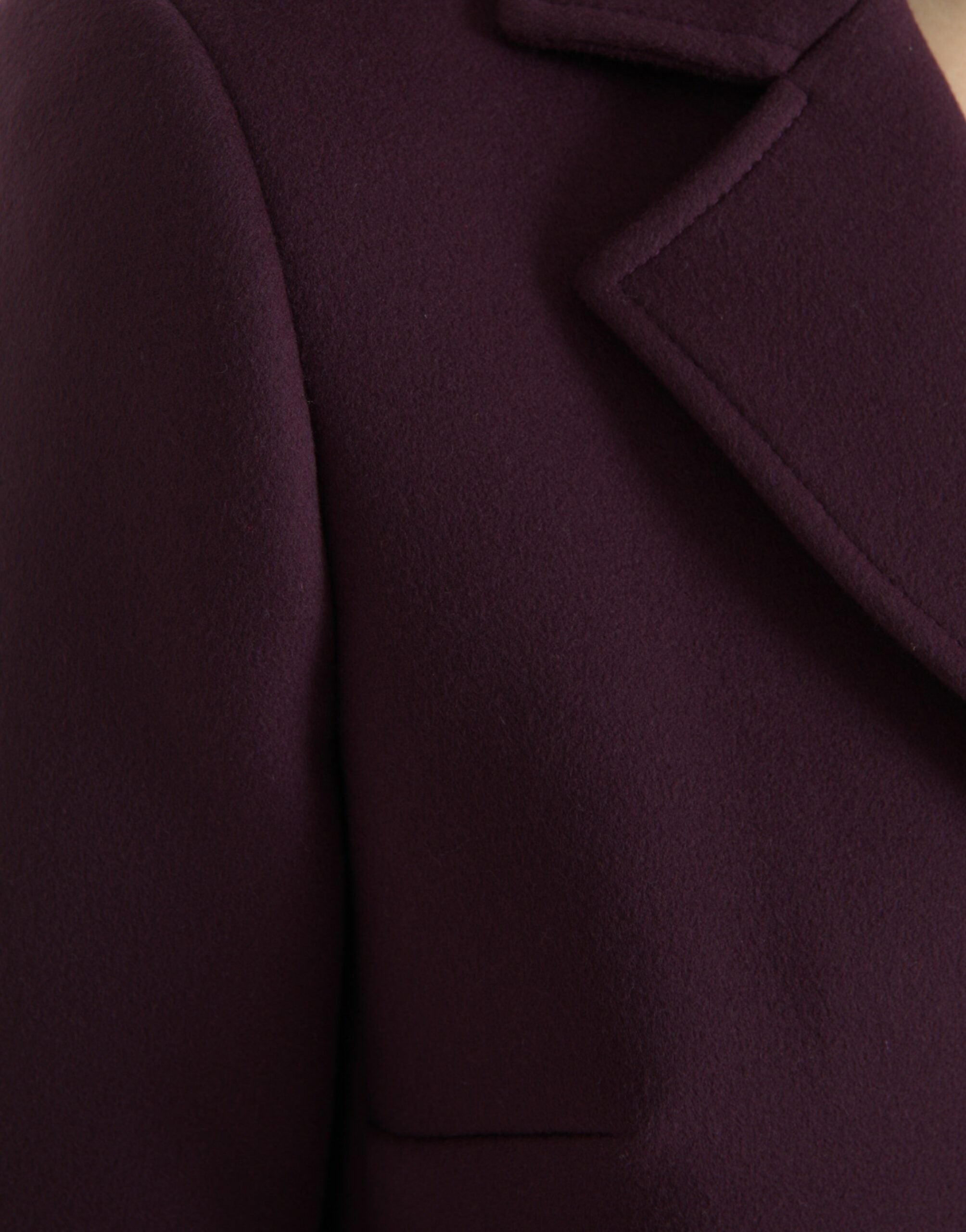 Shop Dolce & Gabbana Elegant Purple Wool-cashmere Trench Women's Coat