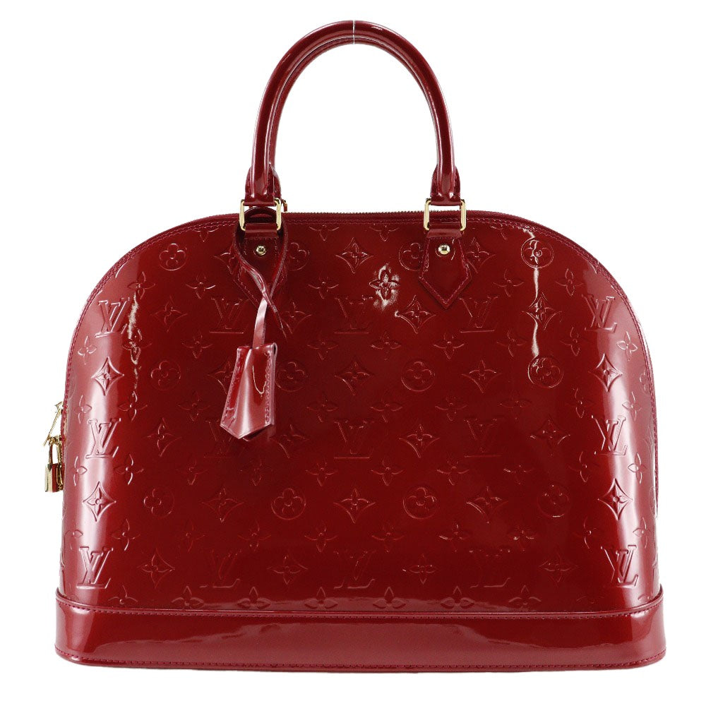 Image of Louis Vuitton Alma Red Patent Leather Handbag (Pre-Owned)