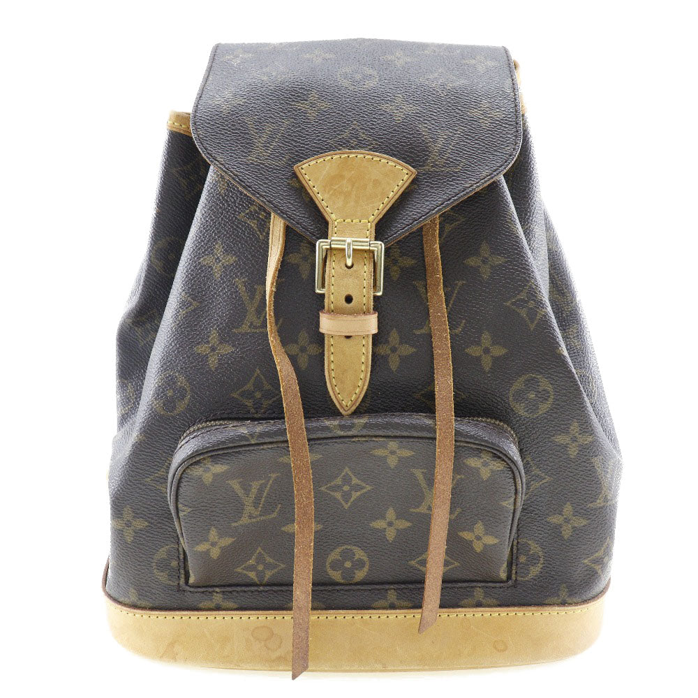 image of Louis Vuitton Montsouris Brown Canvas Backpack Bag (Pre-Owned)