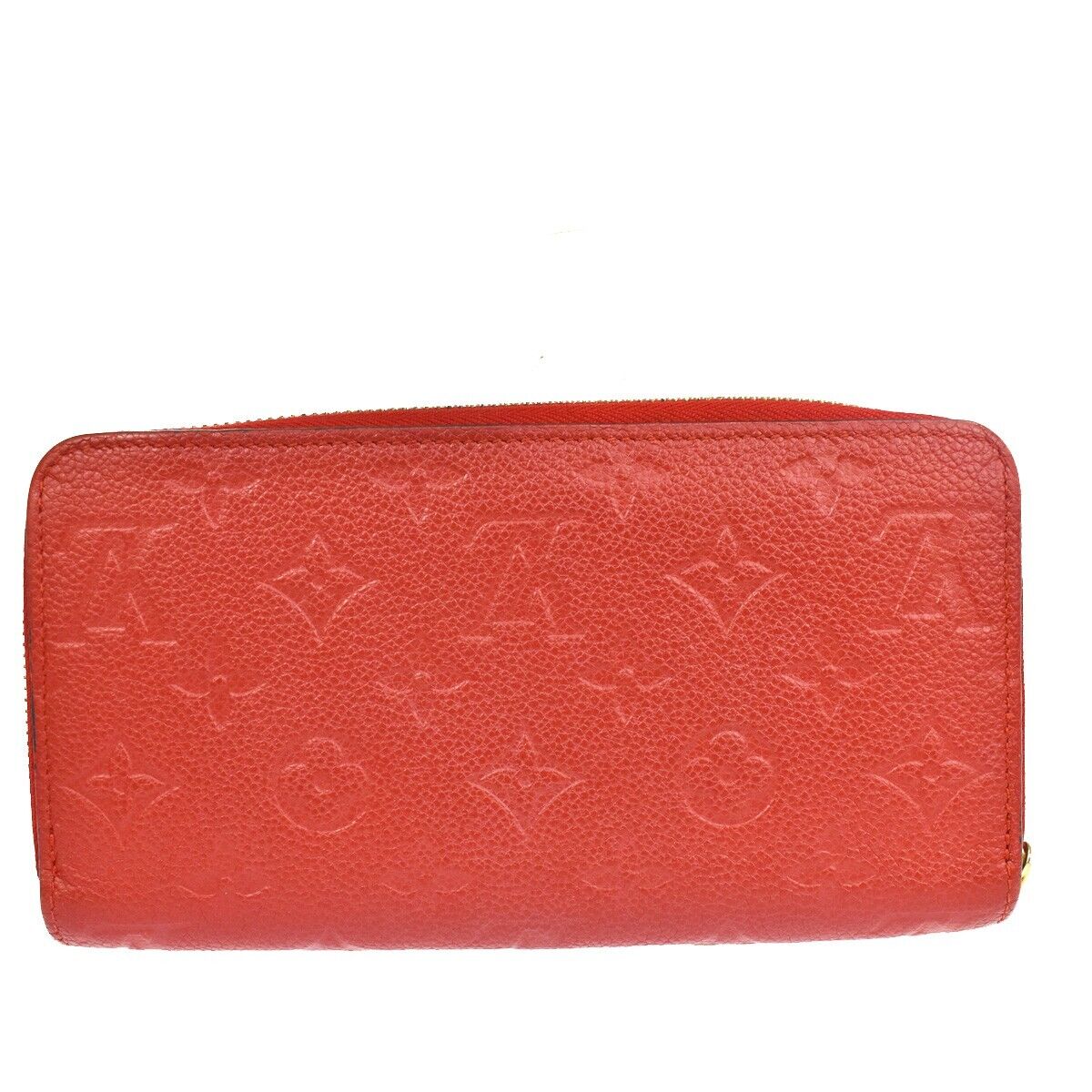 Pre-owned Louis Vuitton Portefeuille Zippy Red Leather Wallet  ()