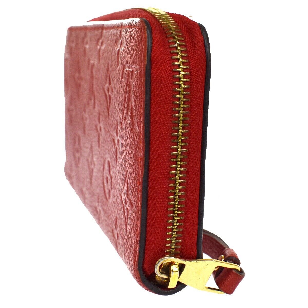 Pre-owned Louis Vuitton Portefeuille Zippy Red Leather Wallet  ()