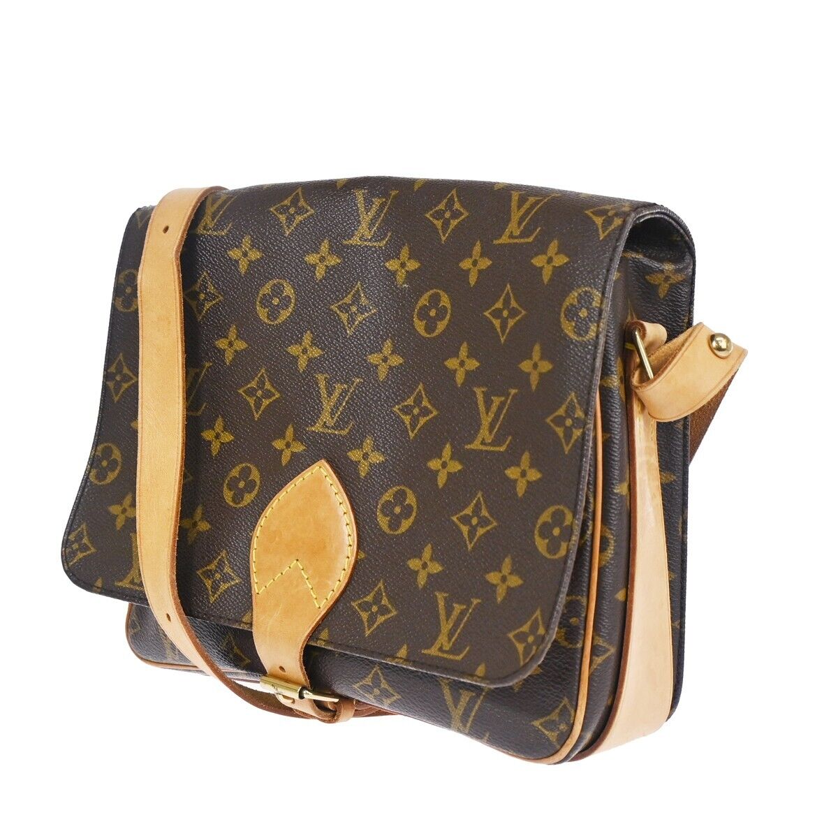 Pre-owned Louis Vuitton Cartouchiere Brown Canvas Shoulder Bag ()