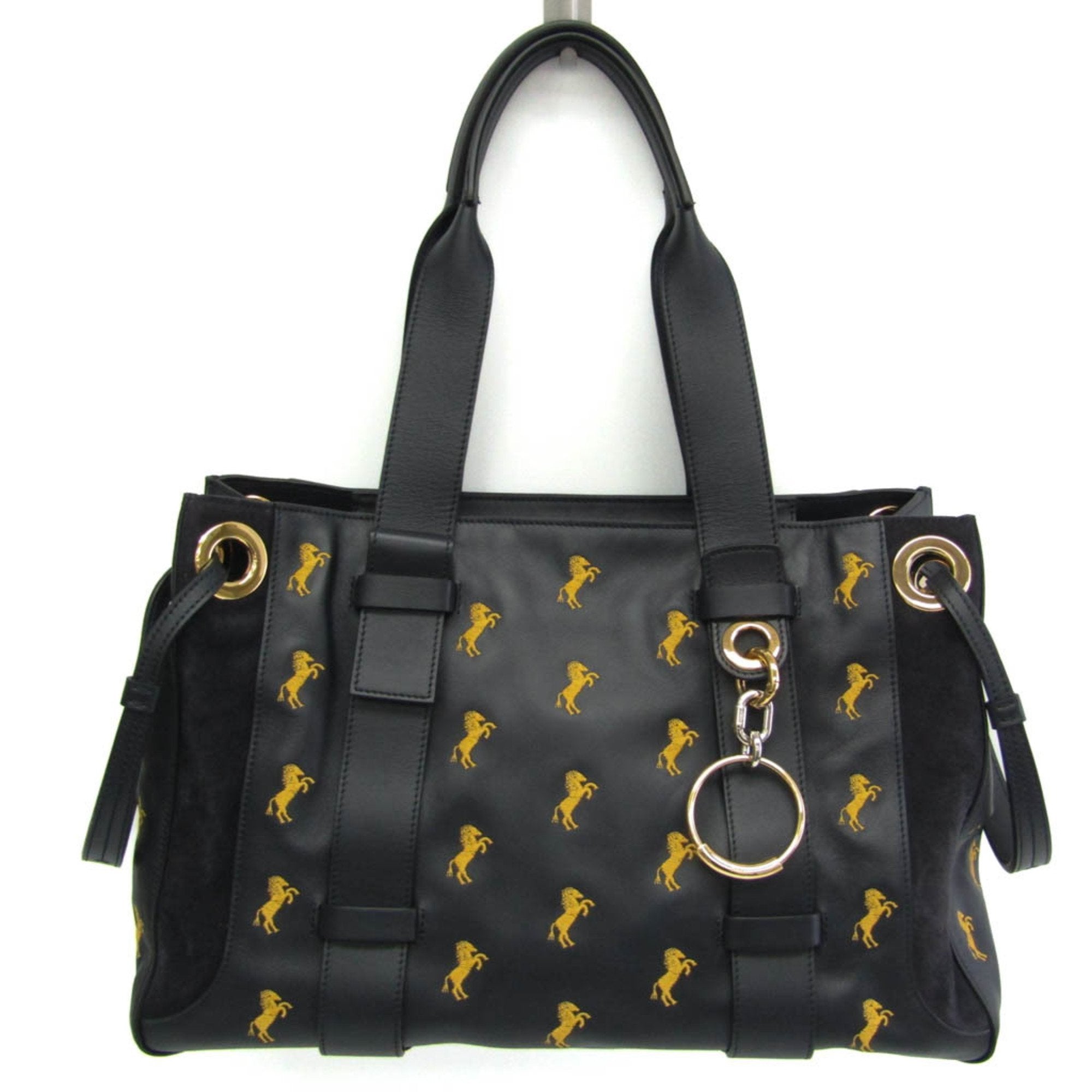 Image of Chloé Black Suede Tote Bag (Pre-Owned)