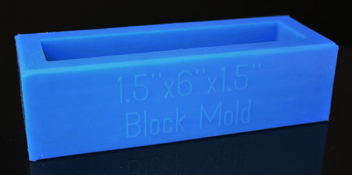 4 Square Blank Horizontal Silicone Mold - 7/8 x 5-1/4 x 7/8