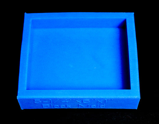 Square Silicone Mold, 4mL, 192 Cavity, Half Sheet, Blue