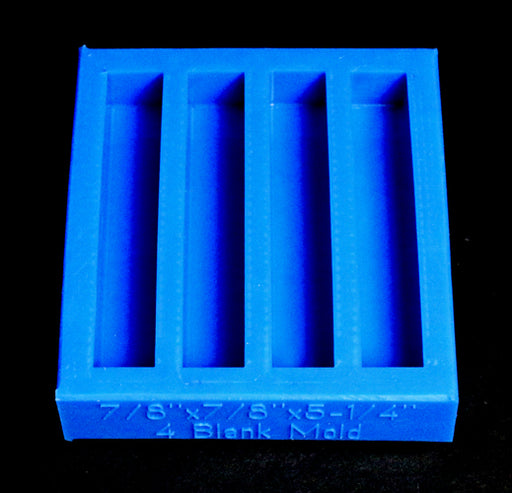 Square Silicone Mold, 4mL, 192 Cavity, Half Sheet, Blue