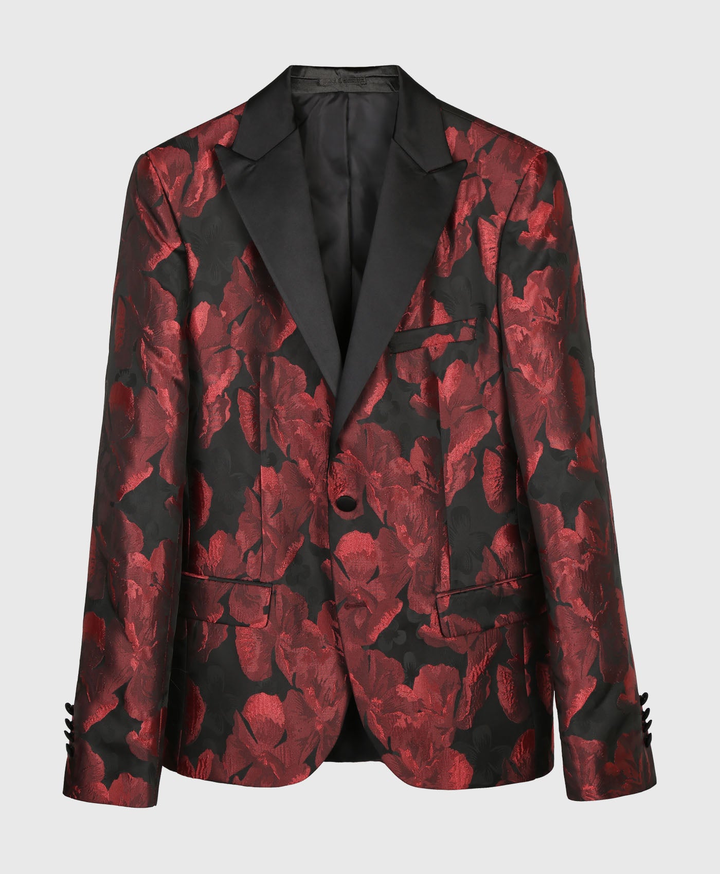 Red Floral Skinny Blazer – Bolongaro Trevor