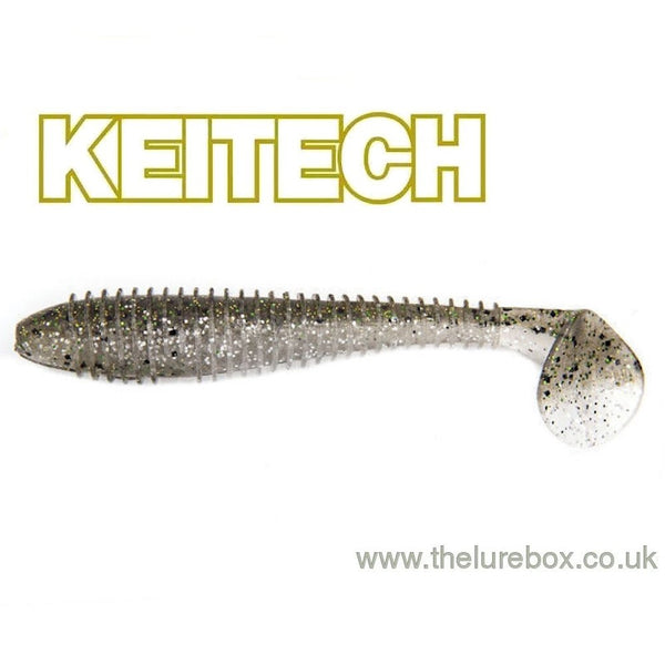 Keitech Fat Swing Impact Swimbait - Emerald Shiner 3.8