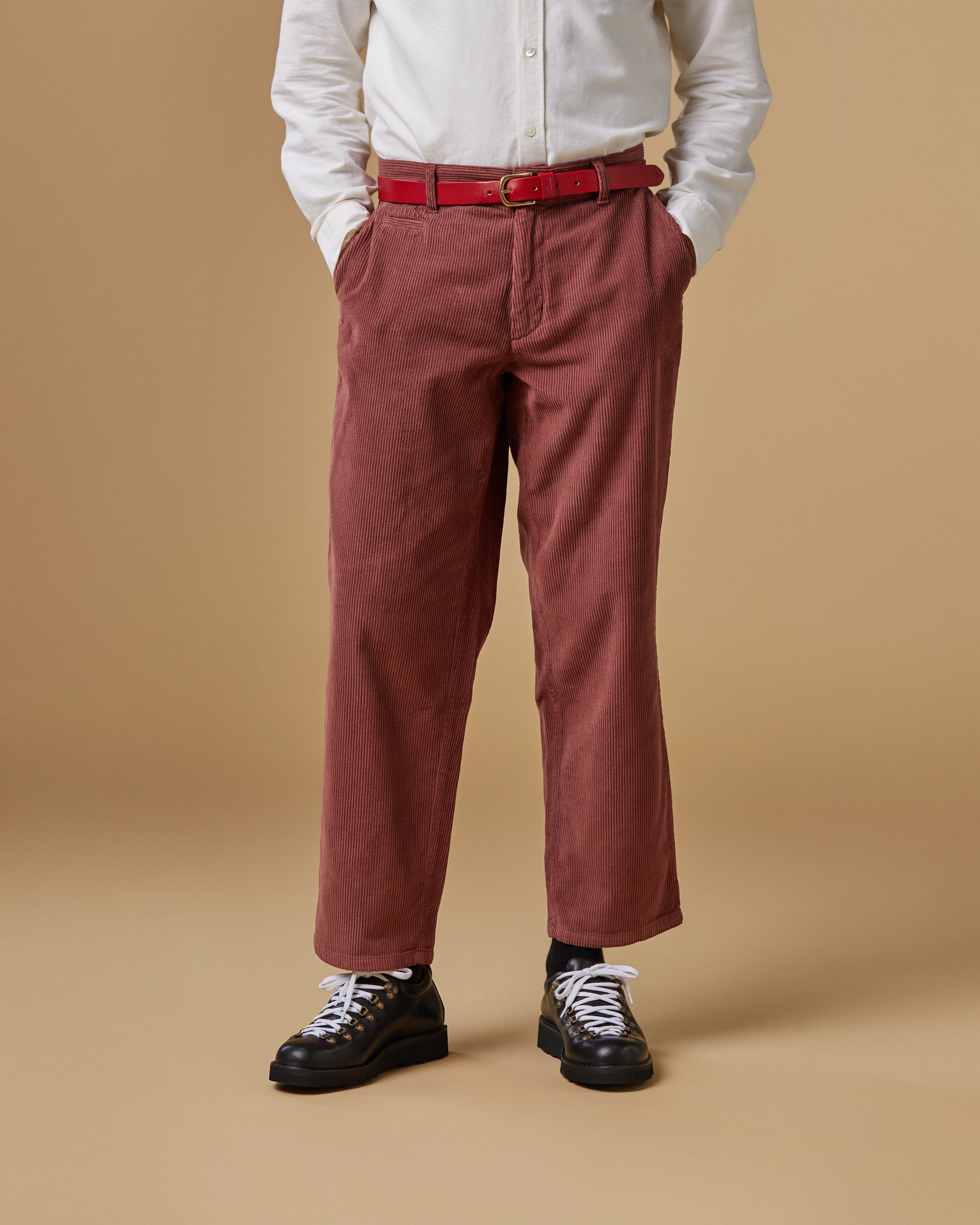 Panelled Organic Cord Trousers | Bridle | TOAST