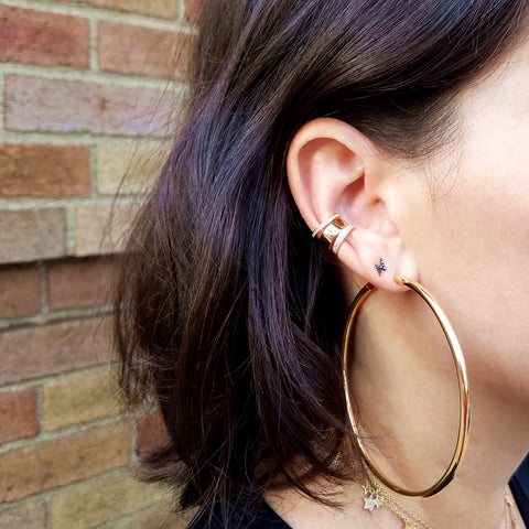 Jumbo 14K Gold Hoops