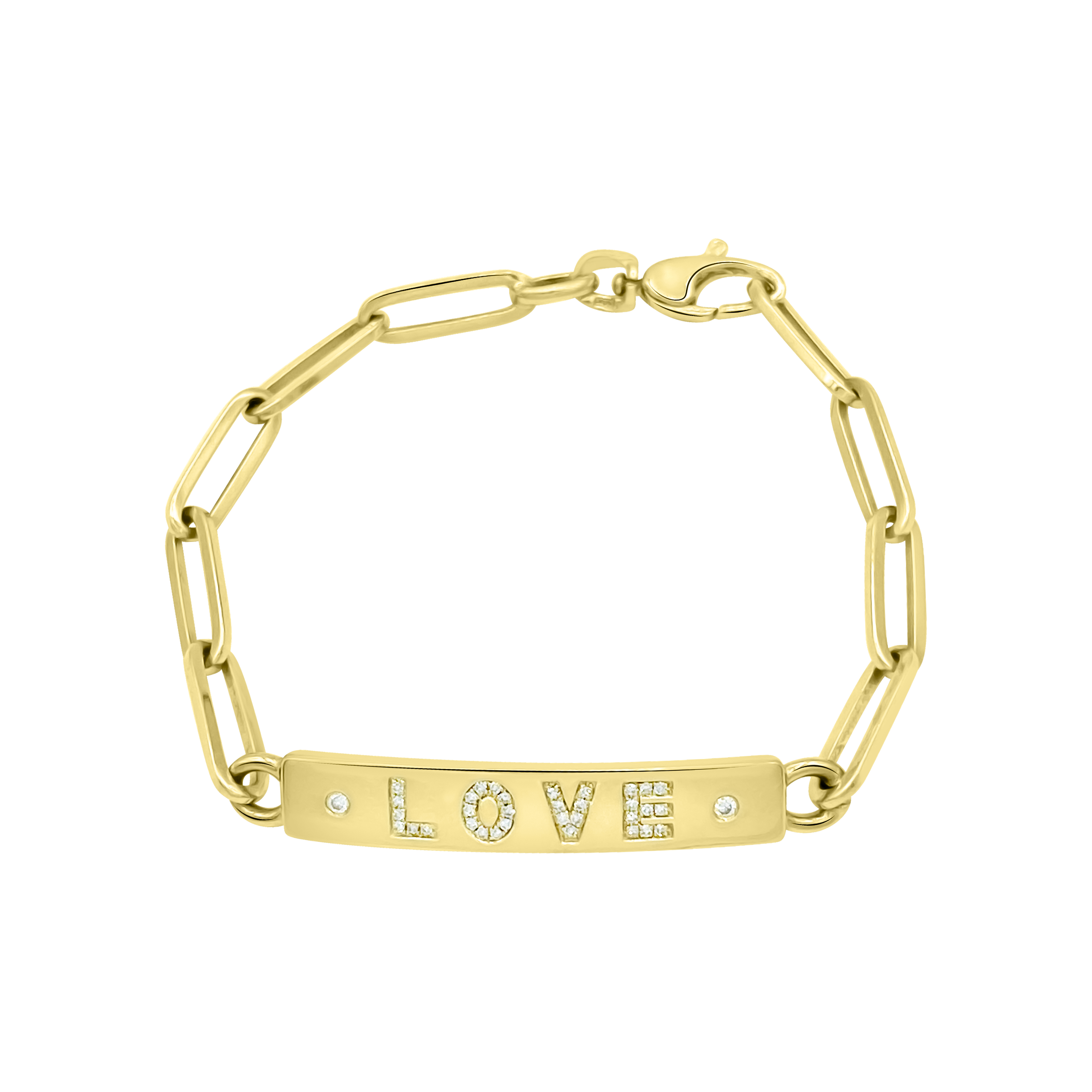 Diamond Love Link Bracelet