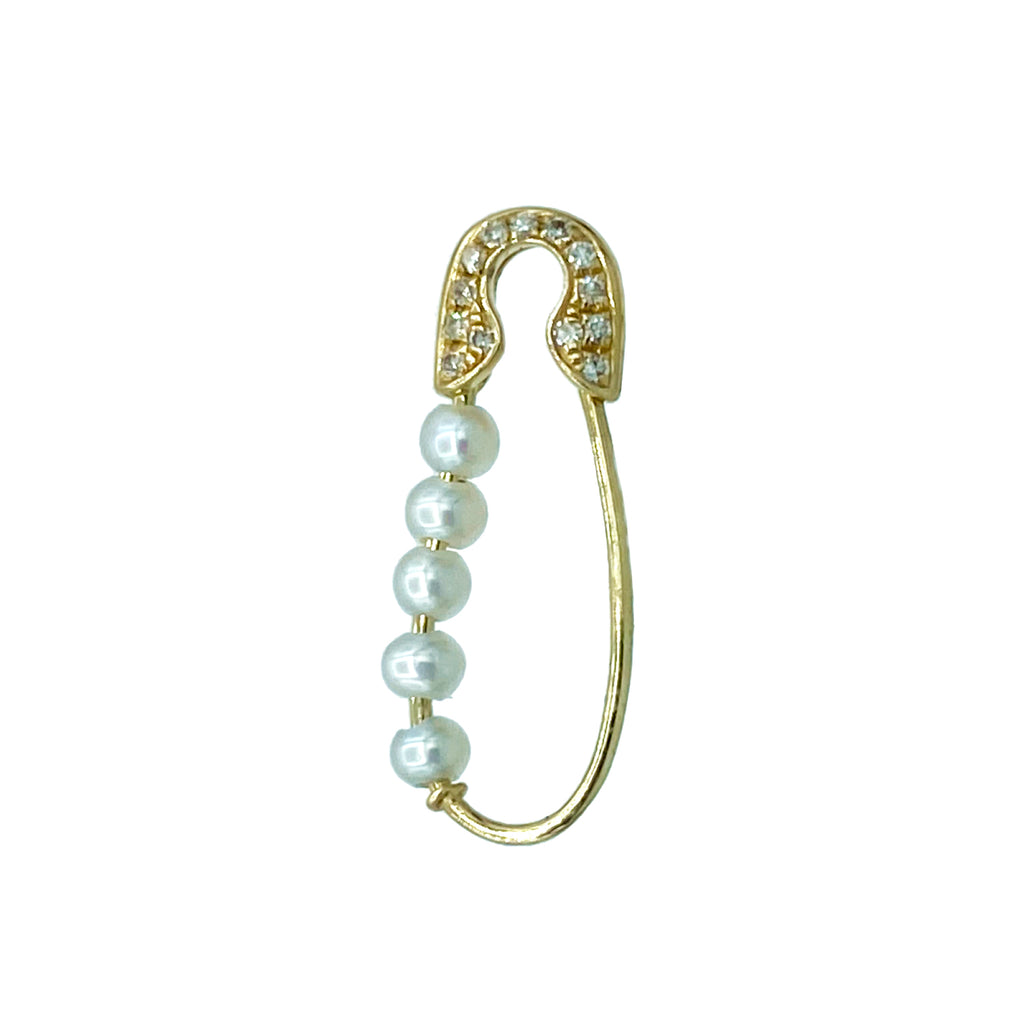 pearl safety pin