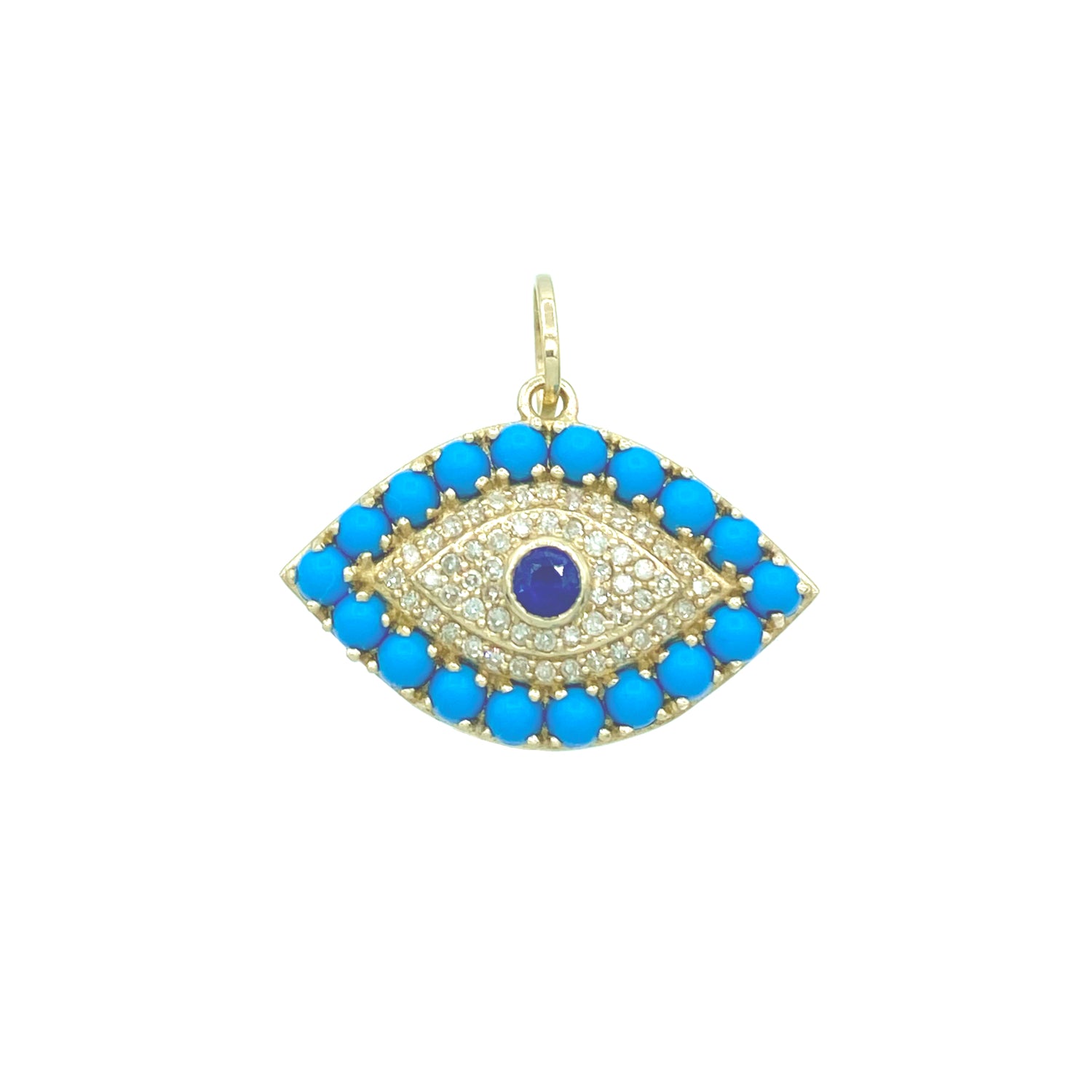 Turquoise Evil Eye Charm