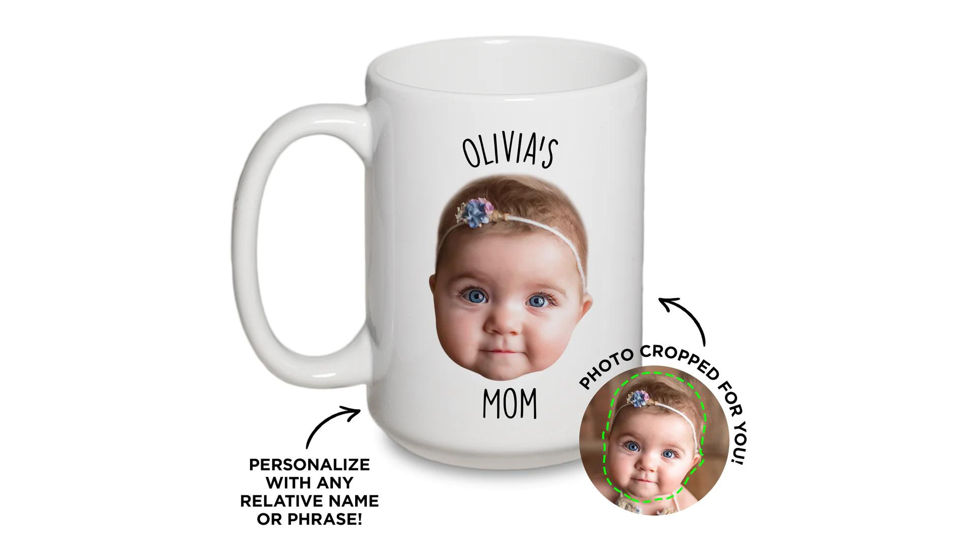 Father's Day Gift Ideas Custom Baby Face Mug
