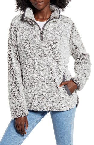 fuzzy sweatshirt for easy mom style